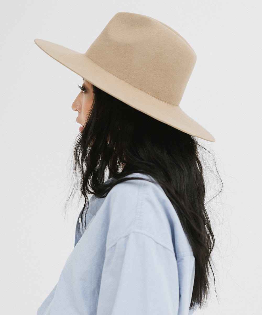 Emma Wide Brim Fedora Hat for Women - Stylish Sun Hat with UPF 50+ Protection - Perfect for Beach, Outdoor, and Summer Fashion