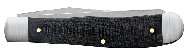 Case Trapper Smooth Black Micarta® Pocket Knife (27730) - EDC, Camping, Hunting & Outdoor Survival Tool