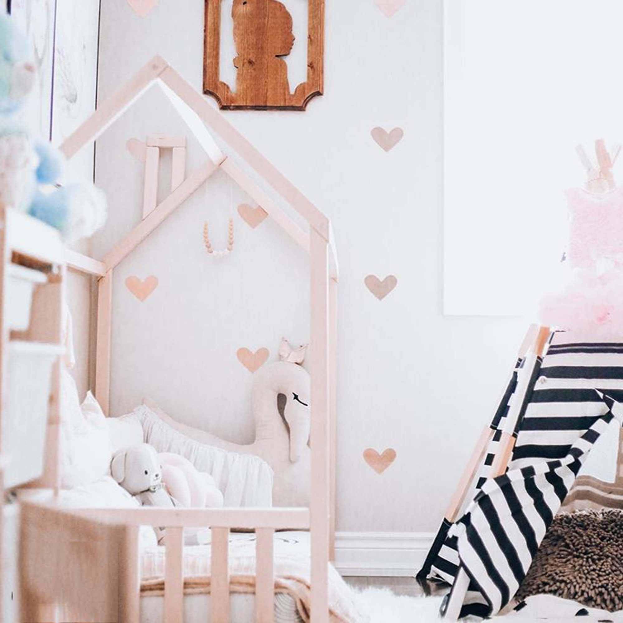 Toddler House Bed Frame - Twin Size 39x75