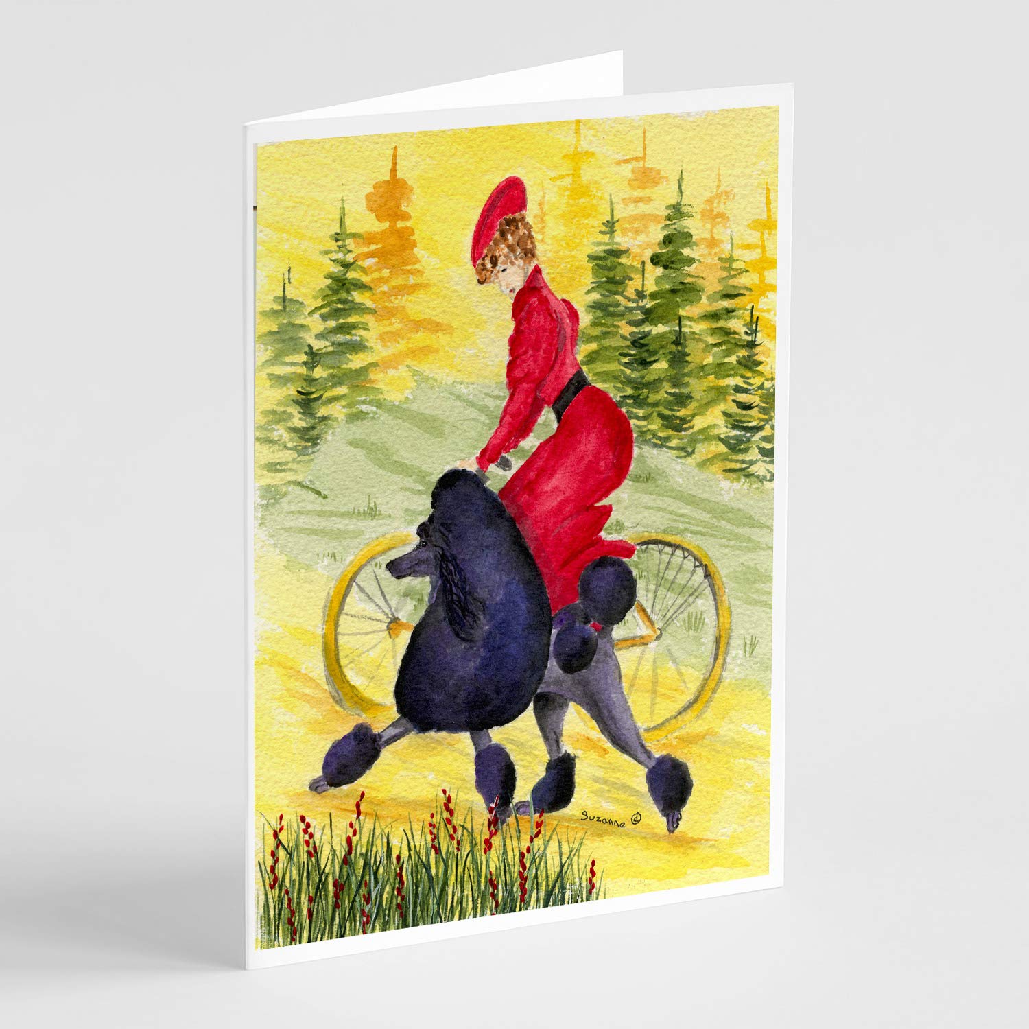 Poodle Greeting Cards Set of 8 with Envelopes | Blank A7 Note Cards 5x7 | Whimsical Dog Lover Stationery | Perfect for Birthdays, Thank You Notes & Special Occasions
