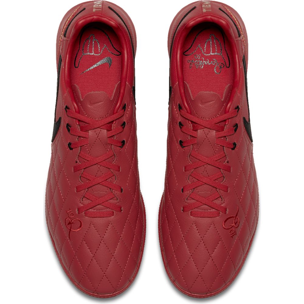 Nike Lunar LegendX 7 Pro 10R TF Turf Soccer Shoes - Men's Artificial Grass Football Cleats in University Red for Indoor & Outdoor Training Matches