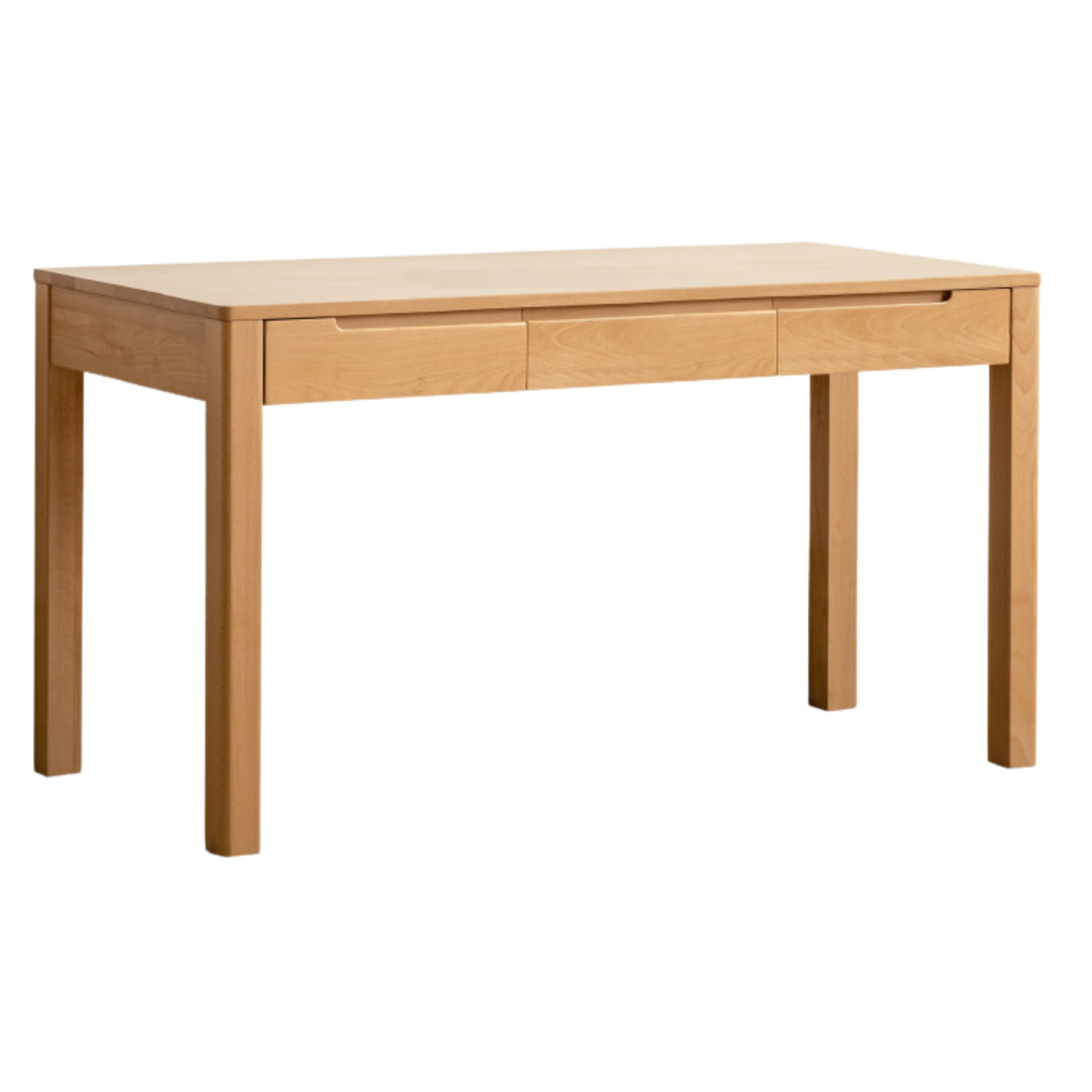 Premium Solid Wood Office Desk - Oak & Beech - Modern Home Office Furniture for Remote Work & Study