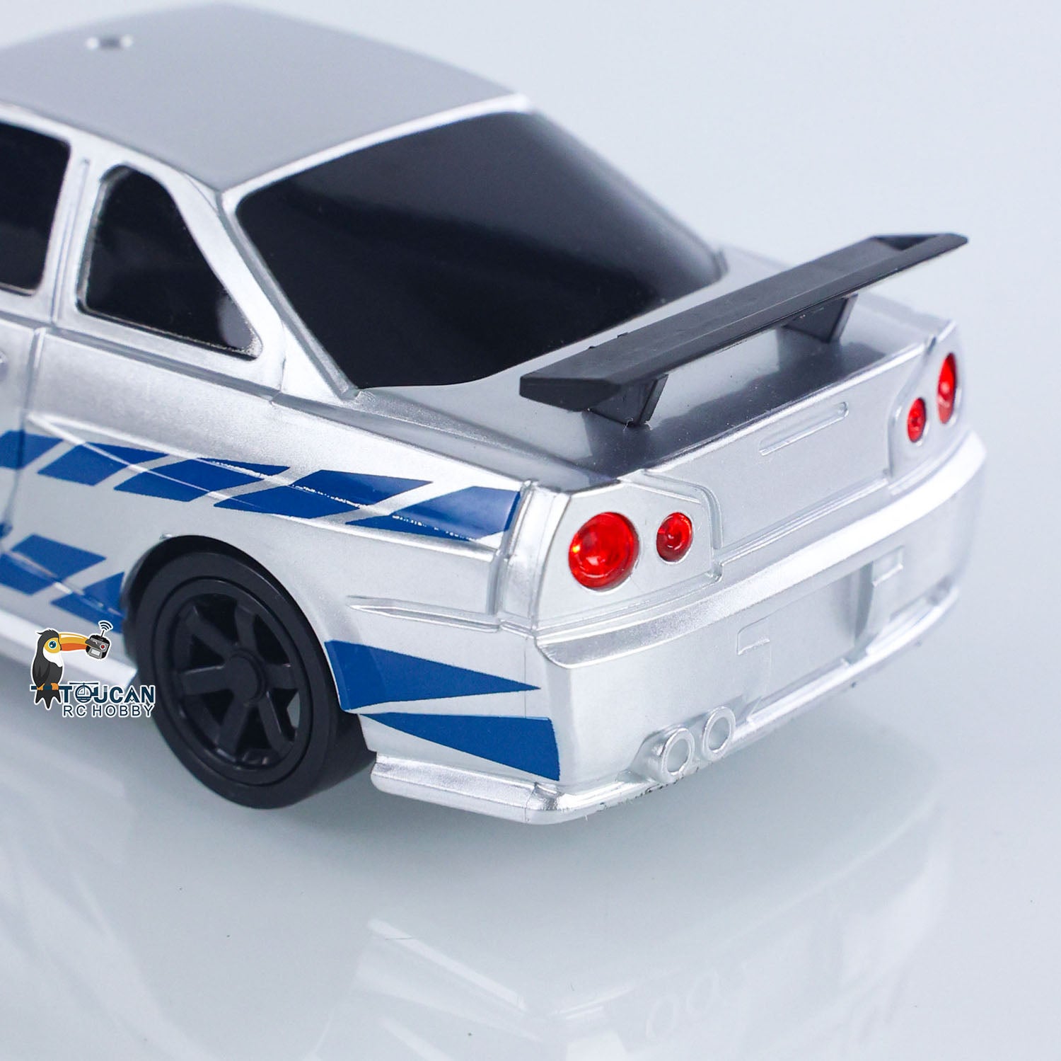 1/43 Scale R34 RC Racing Car - 4WD High Speed Drift Remote Control Vehicle with 2.4G Radio, Ready-to-Run Mini Toy Car - Perfect Gift for Kids | Indoor Racing & Backyard Drifting Fun