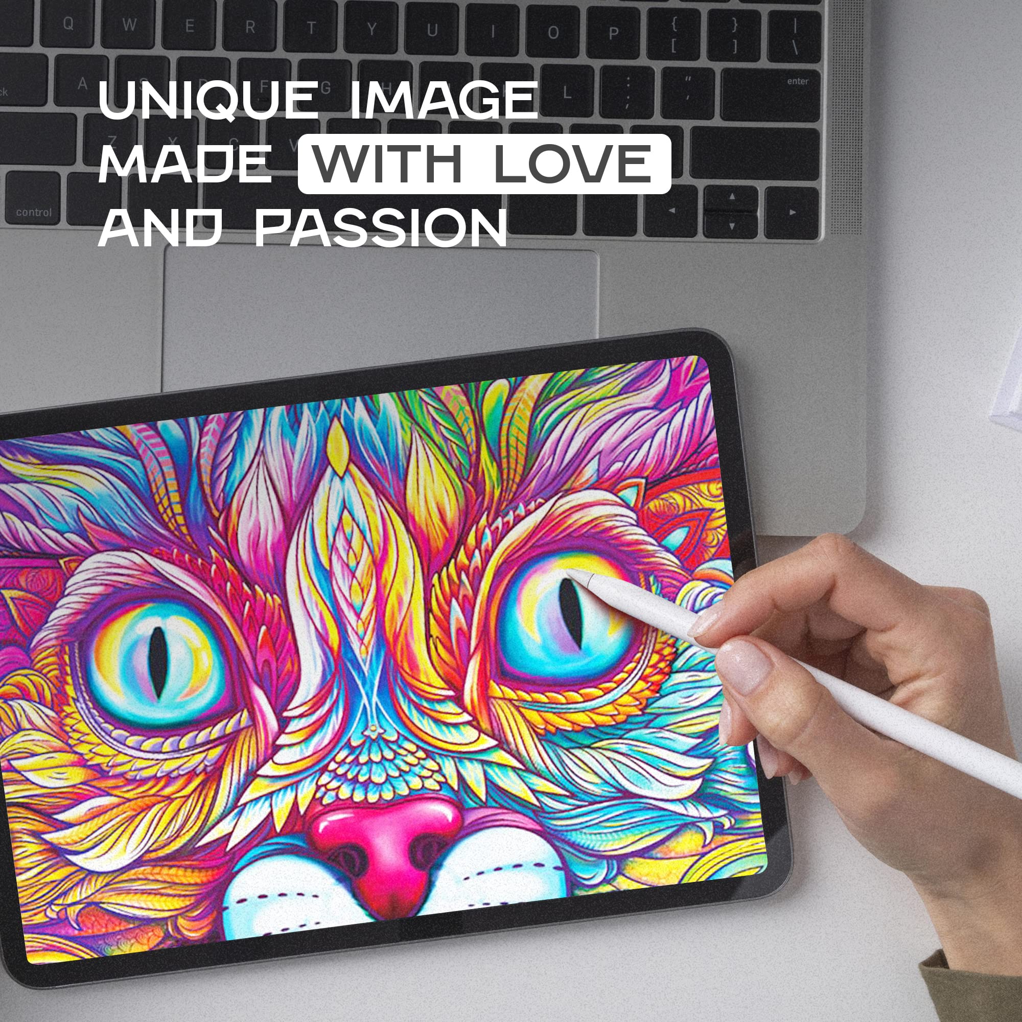 UNIDRAGON Original Wooden Jigsaw Puzzle - 700 Piece Cat Puzzle with Unique Shape, 20.8