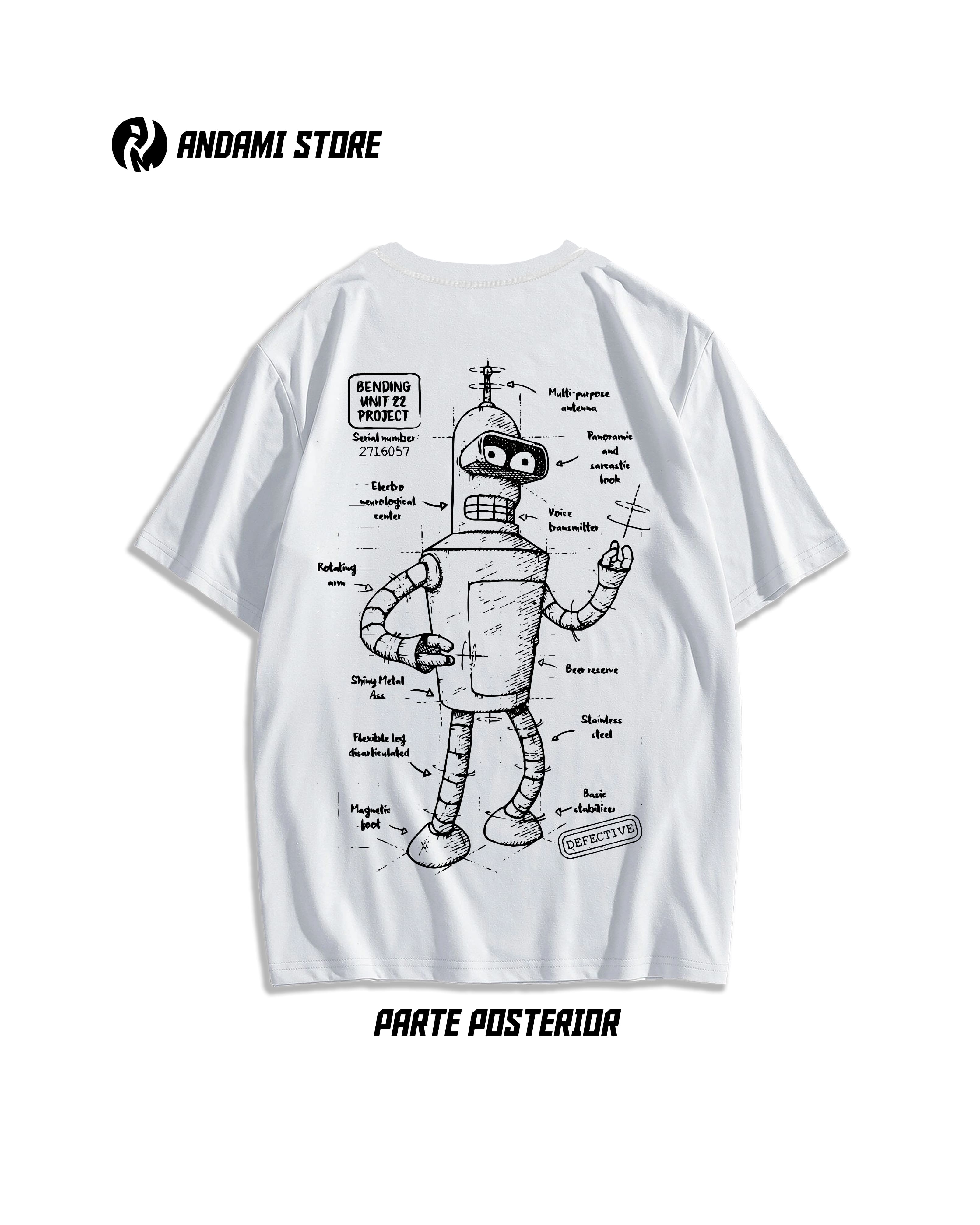 Bender T-Shirt - Futurama Inspired Graphic Tee for Men & Women | Perfect for Cosplay, Gifts, and Sci-Fi Fans