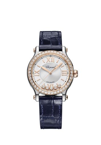 Chopard Happy Sport Ladies Watch - Stainless Steel & Ethical Rose Gold with Diamonds | Luxury Women's Wristwatch for Everyday Wear, Office & Special Occasions