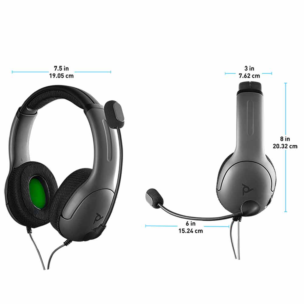 PDP LVL40 Wired Stereo Gaming Headset for Xbox One - Black/Green - Noise Cancelling Mic & Immersive Audio for Competitive Gaming & Streaming