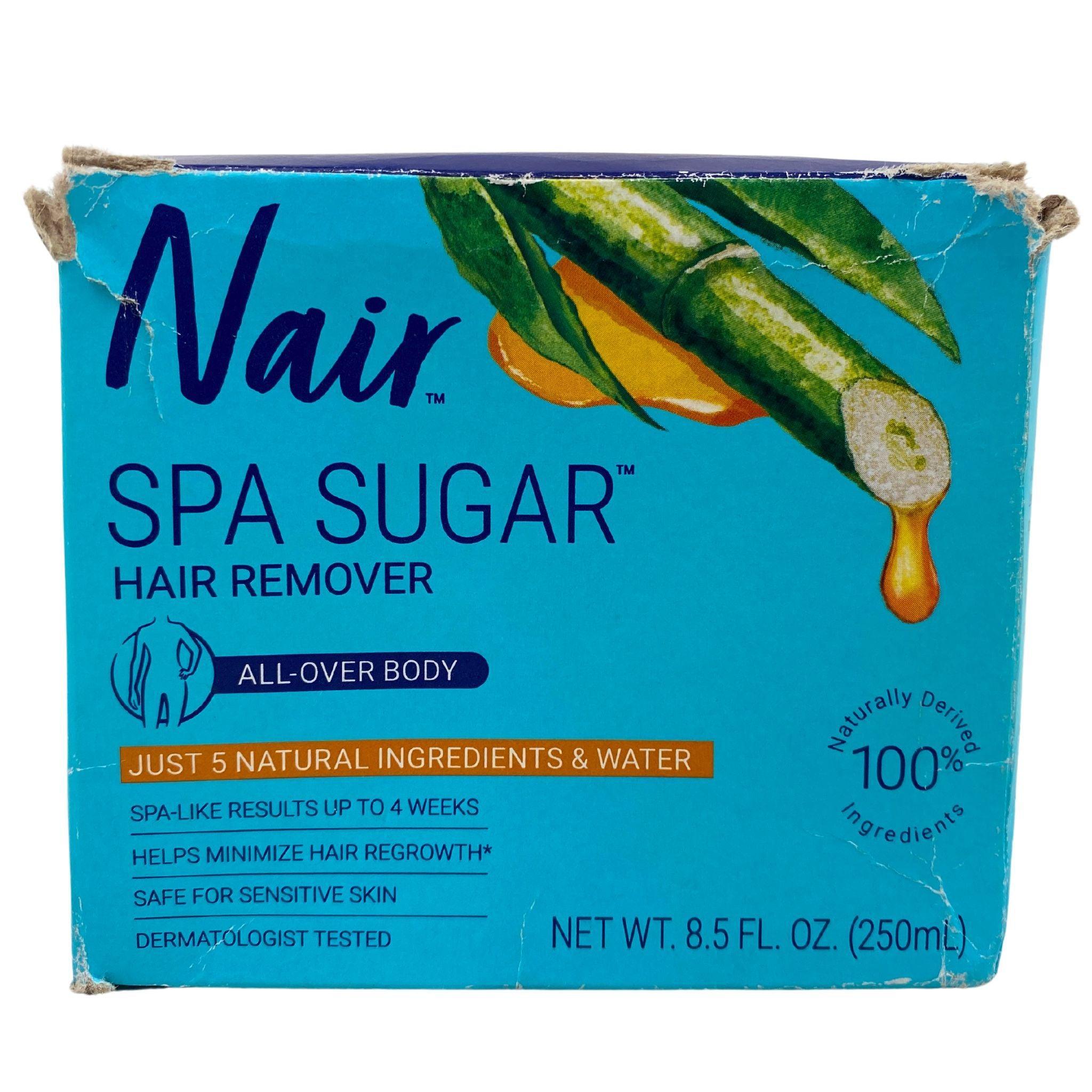 Nair Spa Sugar Hair Remover for All Over Body - 8.5oz (24-Piece Lot) | Gentle Hair Removal for Legs, Arms, Bikini Area & Face | At-Home Spa Treatment