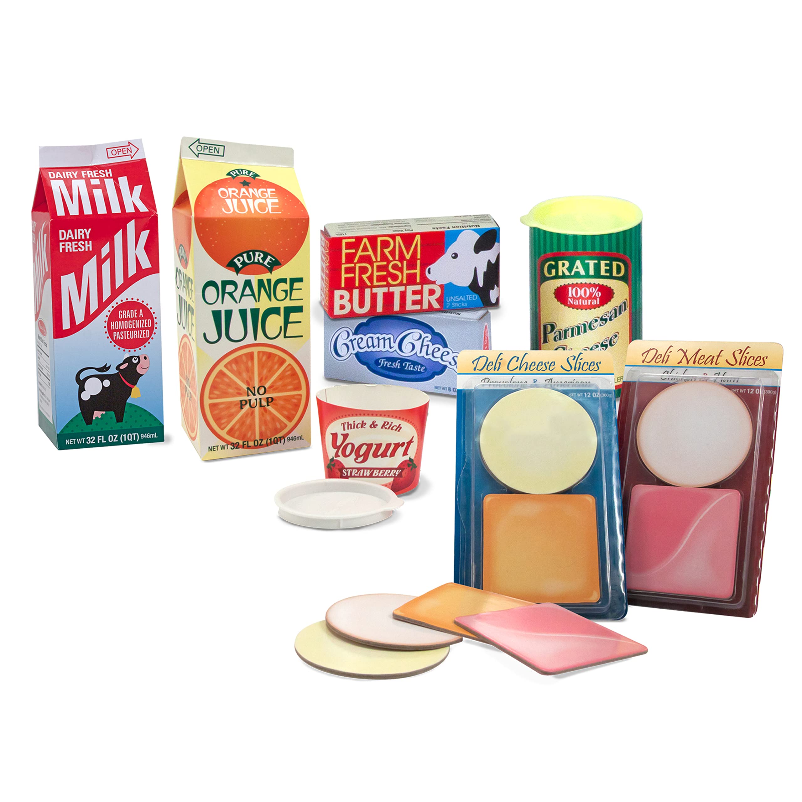 Melissa & Doug Wooden Grocery Store - Pretend Play Supermarket for Kids - FSC-Certified with Play Food - Perfect for Home & Classroom Play