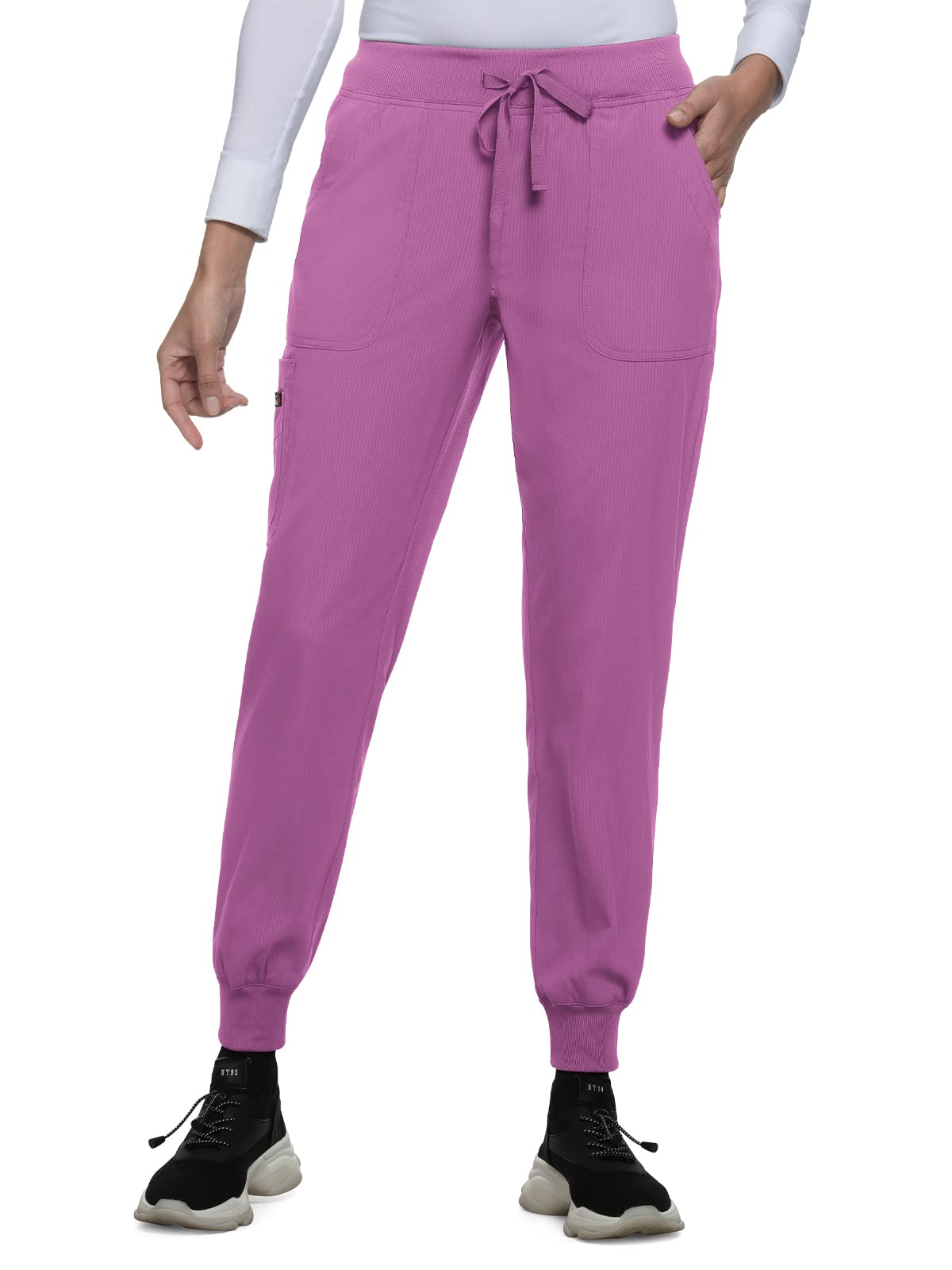 KOI Lite 750 Women's Fierce Jogger Pants - Radiant Mauve XS-Tall | High Waisted Athletic Running Joggers for Women | Gym, Yoga, Lounge & Casual Wear