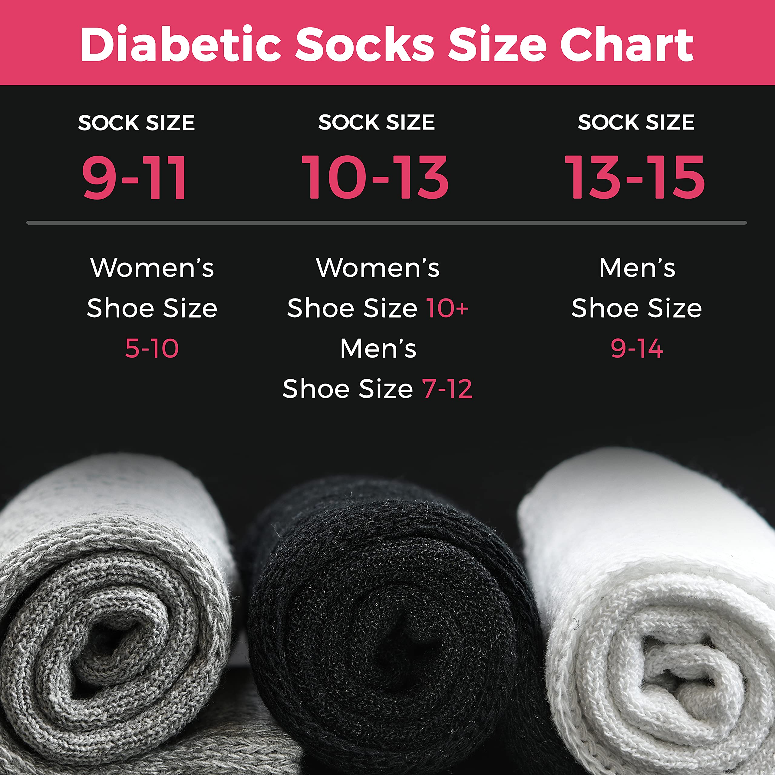 Debra Weitzner Diabetic Ankle Crew Socks for Men & Women - Non-Binding, Loose Fit Comfort Socks - 12 Pairs Pack - Ideal for Diabetes, Swelling & All-Day Wear