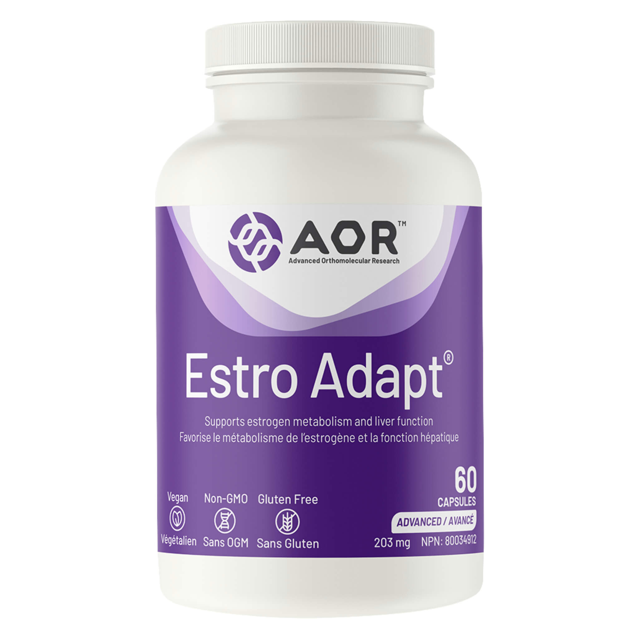 Estro Adapt 203 mg - Natural Hormone Balance Supplement for Women | Supports Menopause Relief, PMS & Stress Management | Daily Wellness & Vitality Support