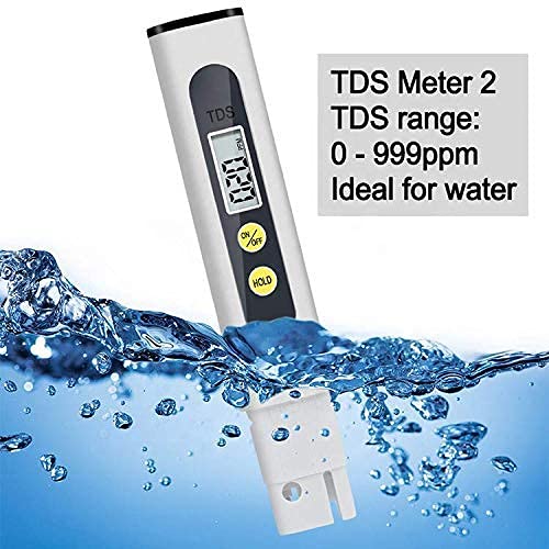 Digital LCD TDS Meter Water Quality Tester Pen - Accurate ppm/EC/Temperature Measurement for Drinking Water, Aquariums, Hydroponics & Pool Testing
