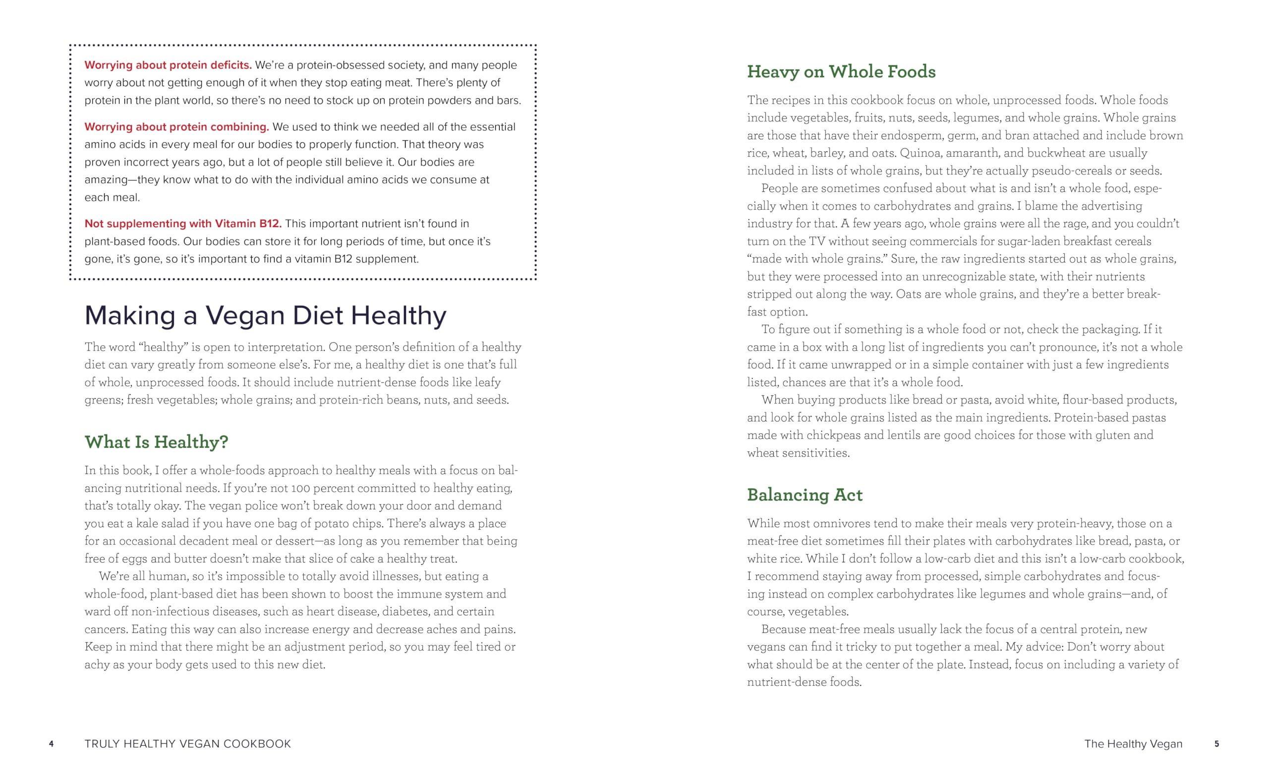Truly Healthy Vegan Cookbook: 90 Whole-Food Plant-Based Recipes with Simple Ingredients | Easy Vegan Meals for Beginners & Healthy Lifestyle