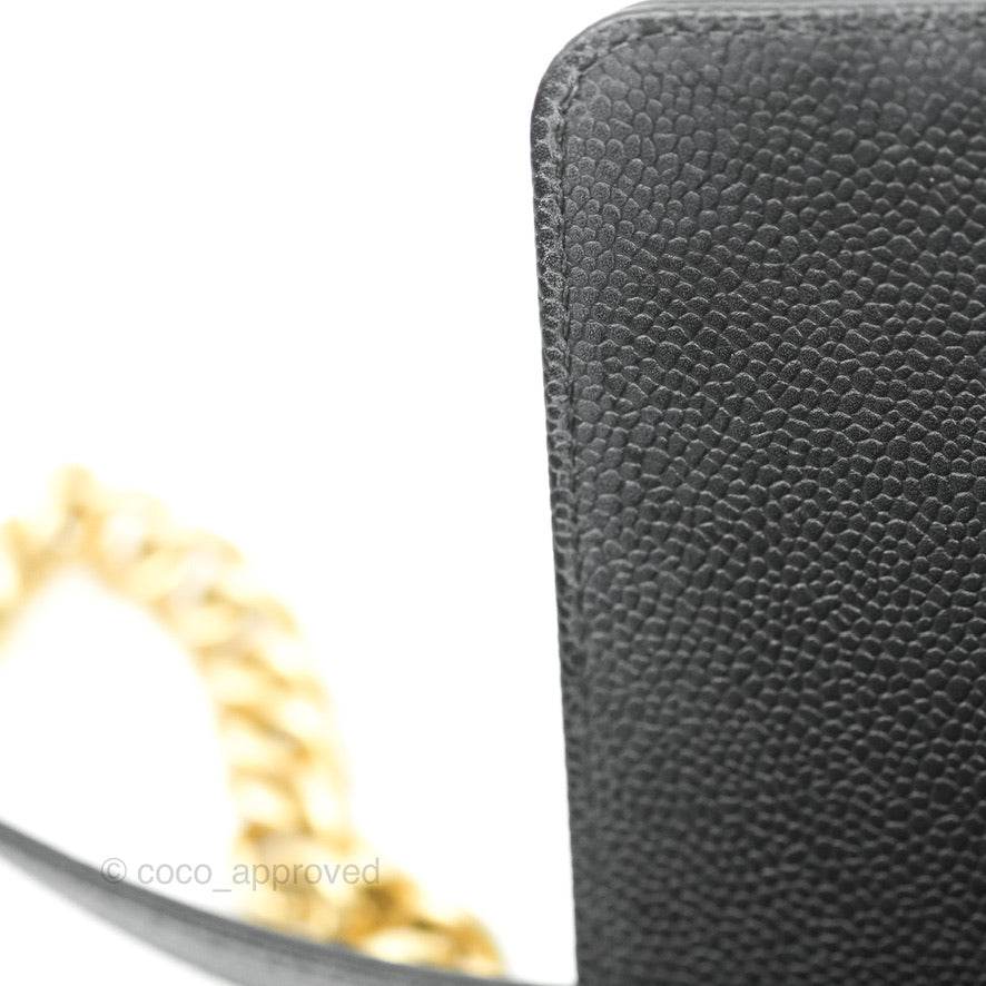 Chanel Chic Affinity Small Grained Calfskin Crossbody Bag in Black with Aged Gold Hardware - Perfect for Everyday Luxury & Evening Events