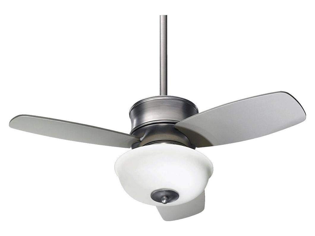 Stylish Satin Nickel Ceiling Fan with Remote Control - 52 Inch Modern Flush Mount Lighting Fixture for Bedroom, Living Room & Office - Energy Efficient Quiet DC Motor - 3 Speeds & Reversible Blades