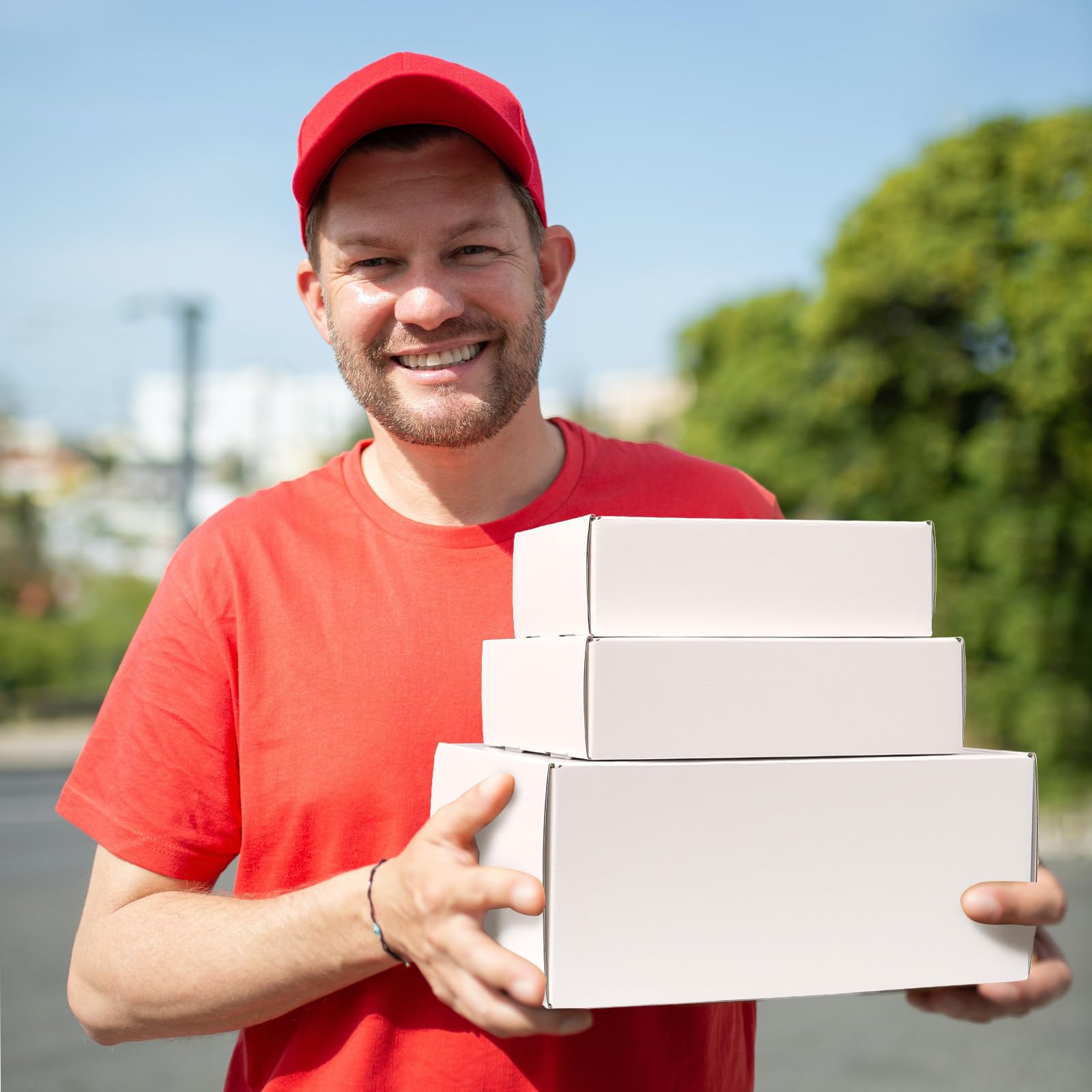 9x6x2 White Shipping Boxes 30 Pack - Small Corrugated Cardboard Mailing Boxes for Small Business & Ecommerce Packaging
