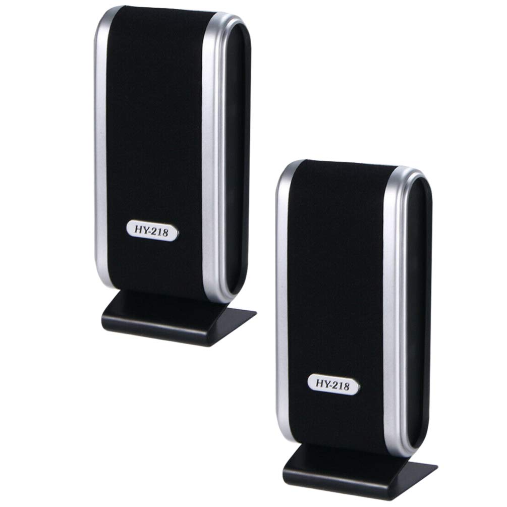 Garneck USB Powered Desktop Speakers - High Sound Quality Multimedia Mini Loudspeaker for Laptop, Computer, Tablet, Phone - Perfect for Home Office, Gaming, and Entertainment