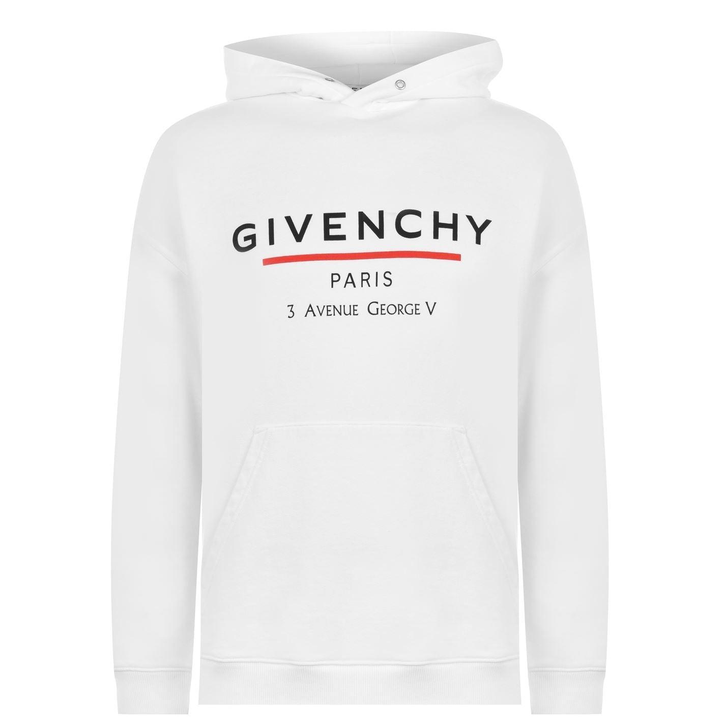 Givenchy White Printed Logo Hoodie for Men - Stylish & Comfortable Pullover Sweatshirt - Perfect for Casual Wear, Street Style & Everyday Outfits