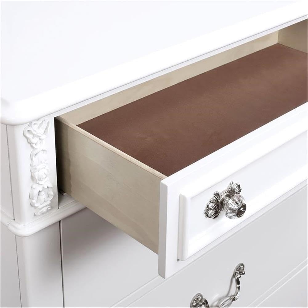 Furniture of America Mondu Traditional Wood Kids Nightstand with USB Port - White - Perfect for Bedrooms, Nurseries, and Kids' Rooms