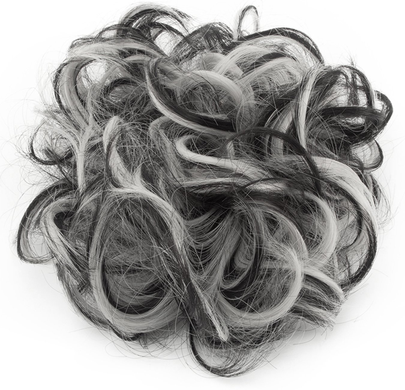 Messy Hair Bun Extensions - Natural Looking Chignons & Hair Scrunchies for Updo Hairstyles - Perfect for Weddings, Parties & Everyday Wear