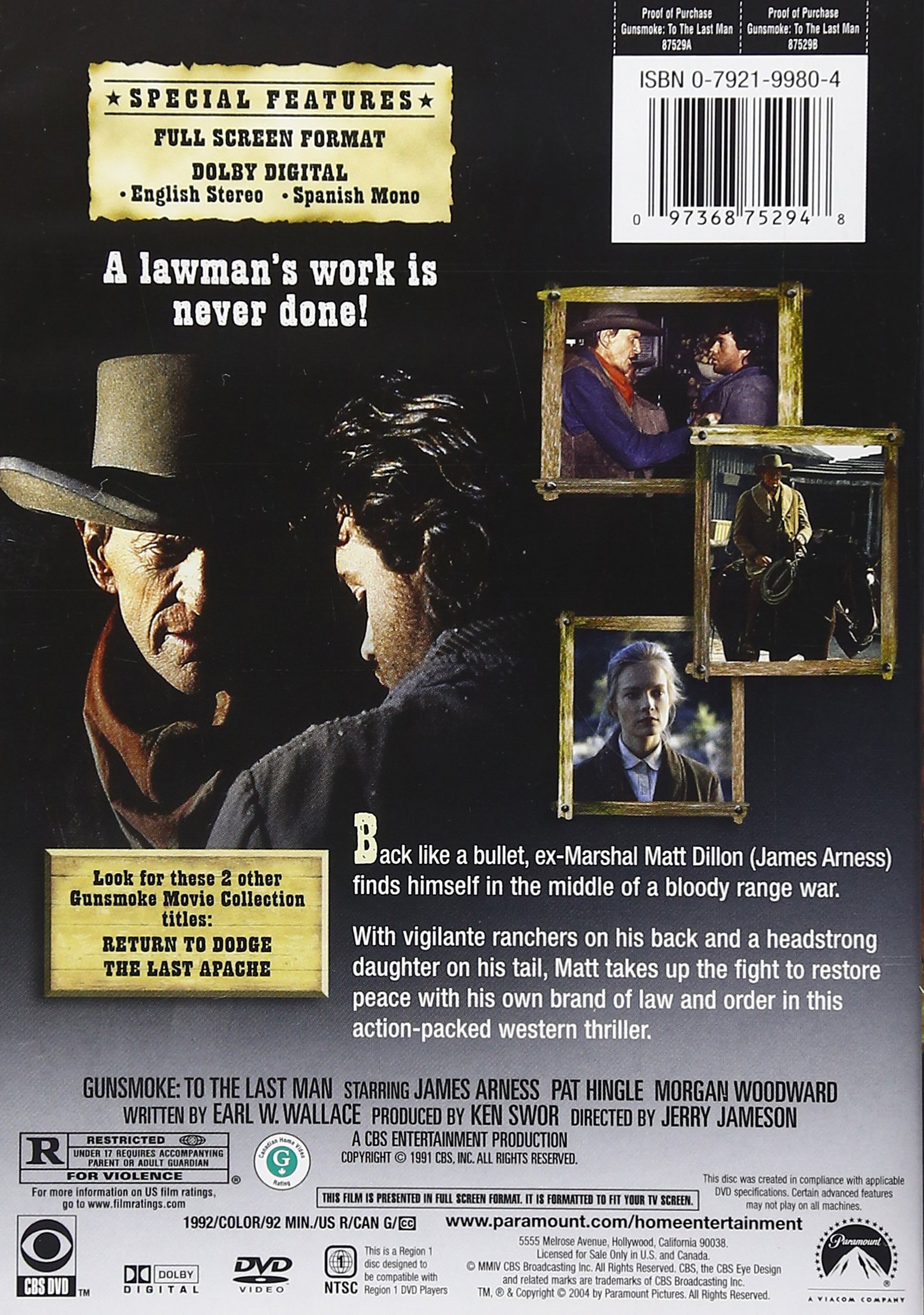 Gunsmoke - To the Last Man | Classic Western Novel | Perfect for Western Fans & Book Collectors | Great for Reading, Gifts & Home Library Displays
