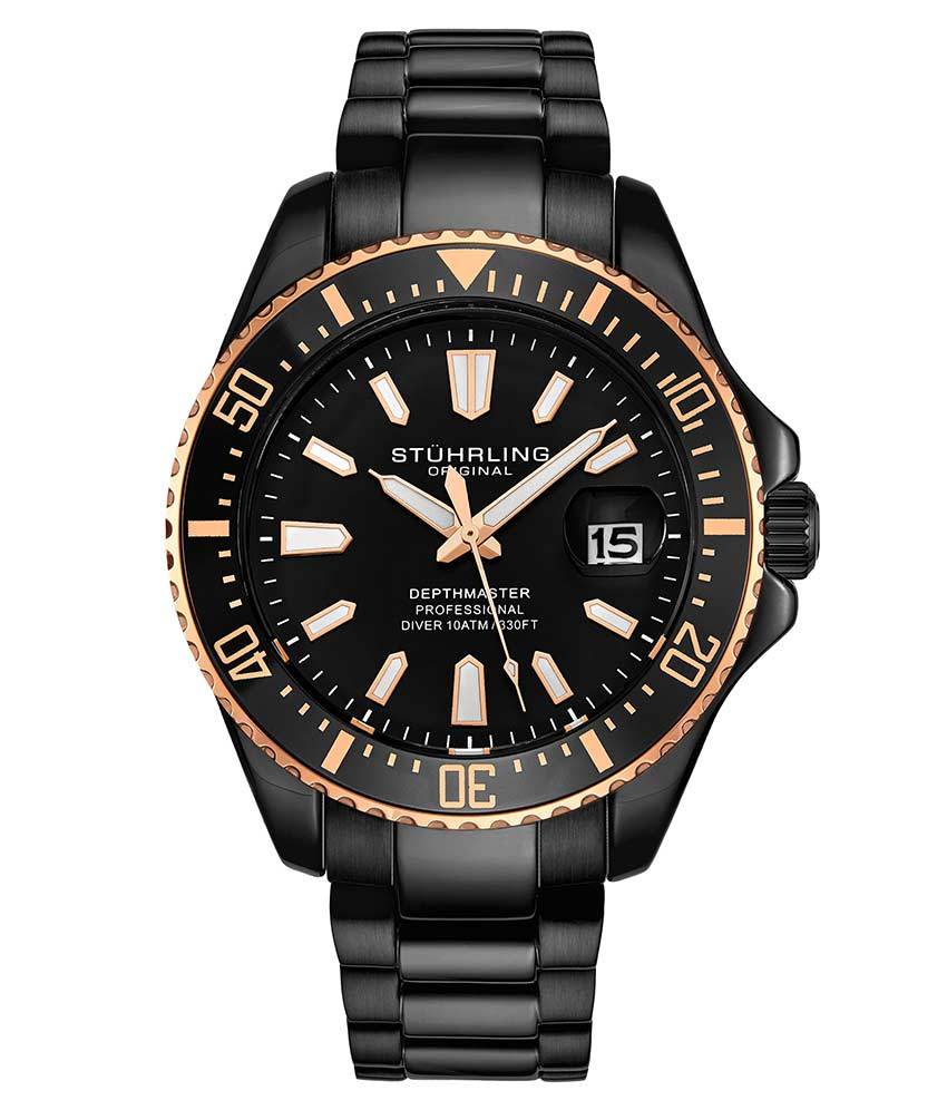 Depthmaster 3950A 42mm Quartz Diver Watch - Waterproof Luxury Dive Watch for Men - Perfect for Scuba Diving, Swimming & Outdoor Adventures