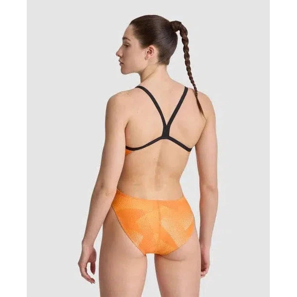 Halftone Challenge Back One Piece Swimwear - Stylish & Comfortable Bikini Top for Women - Perfect for Beach, Pool & Summer Vacations