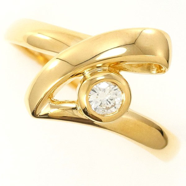 18K Yellow Gold Diamond Ring for Women - Elegant Solitaire Engagement & Wedding Band - Perfect for Proposals, Anniversaries & Special Occasions
