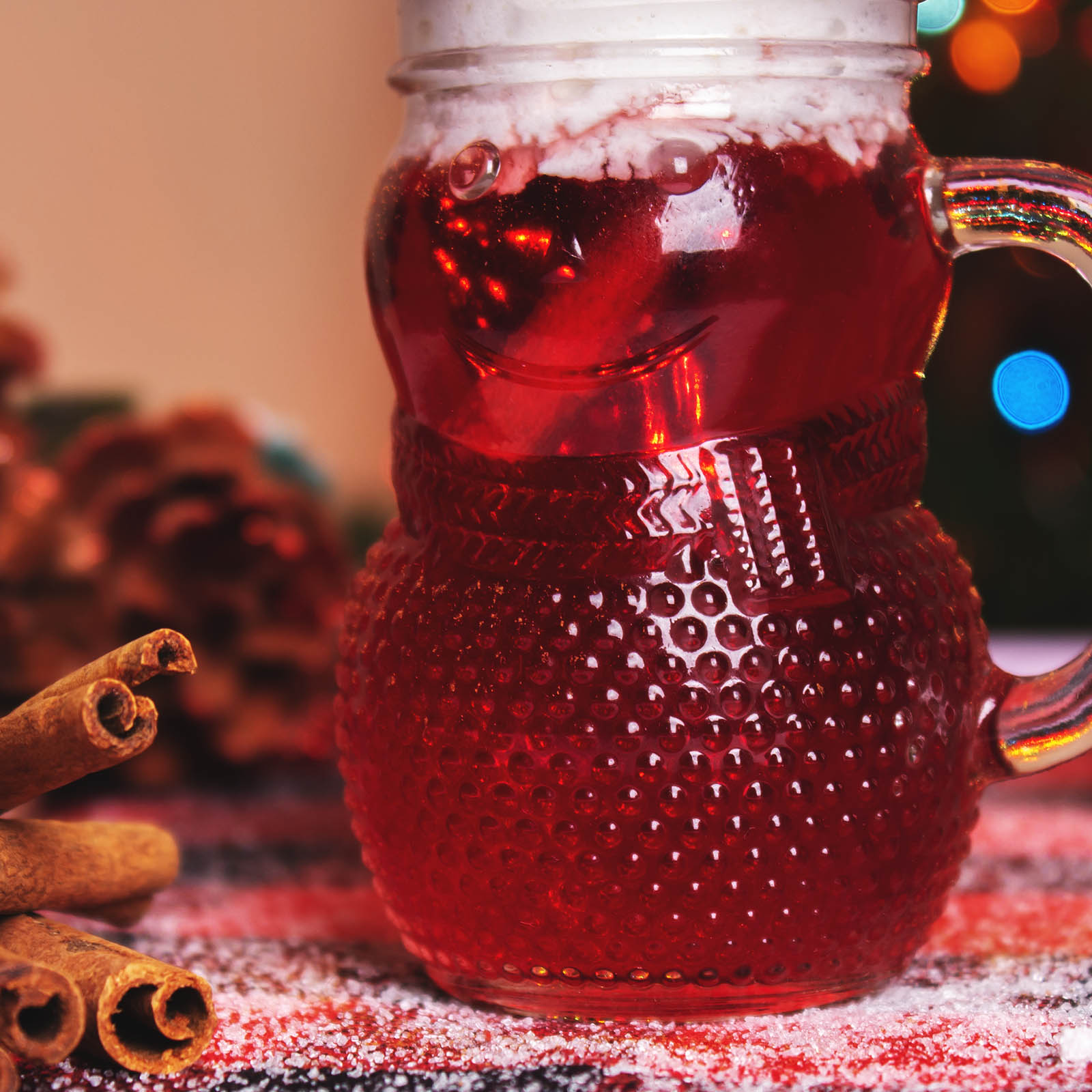 BarConic® 4oz Snowman Mason Jar - Holiday Drinkware for Christmas Cocktails, Hot Cocoa & Festive Beverages