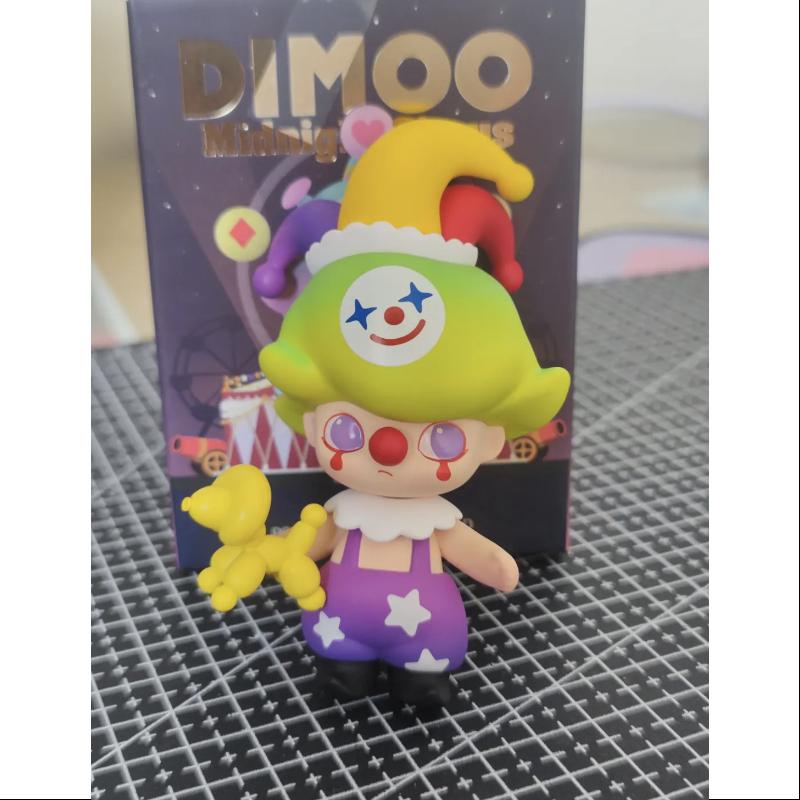 DIMOO Midnight Circus Series Secret Clown with Balloon (1/144) - Limited Edition Collectible Figure for Display, Gifts & Circus-Themed Decor