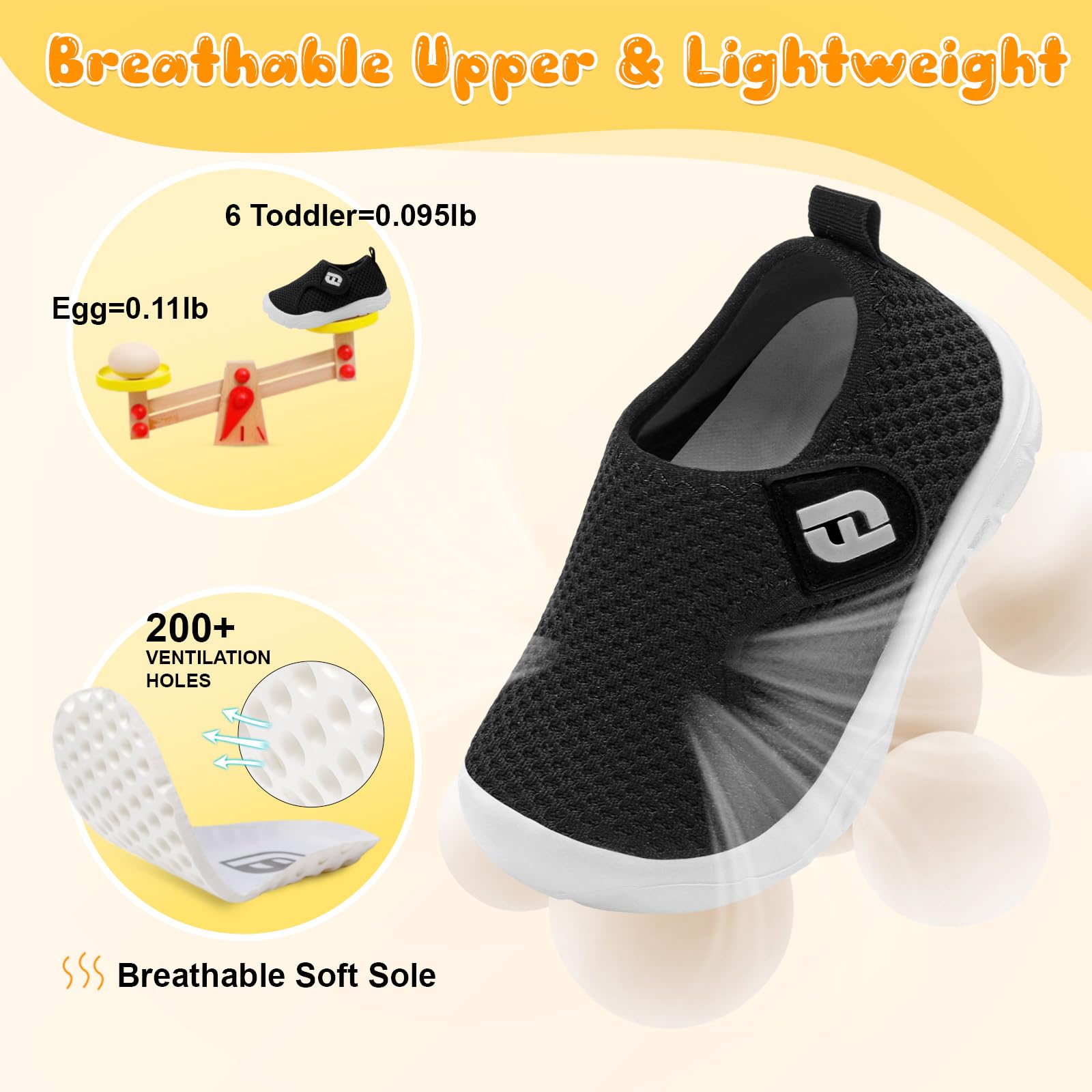 JOINFREE Kids Barefoot Sneakers - Lightweight & Breathable for Toddlers - Perfect for School & Play