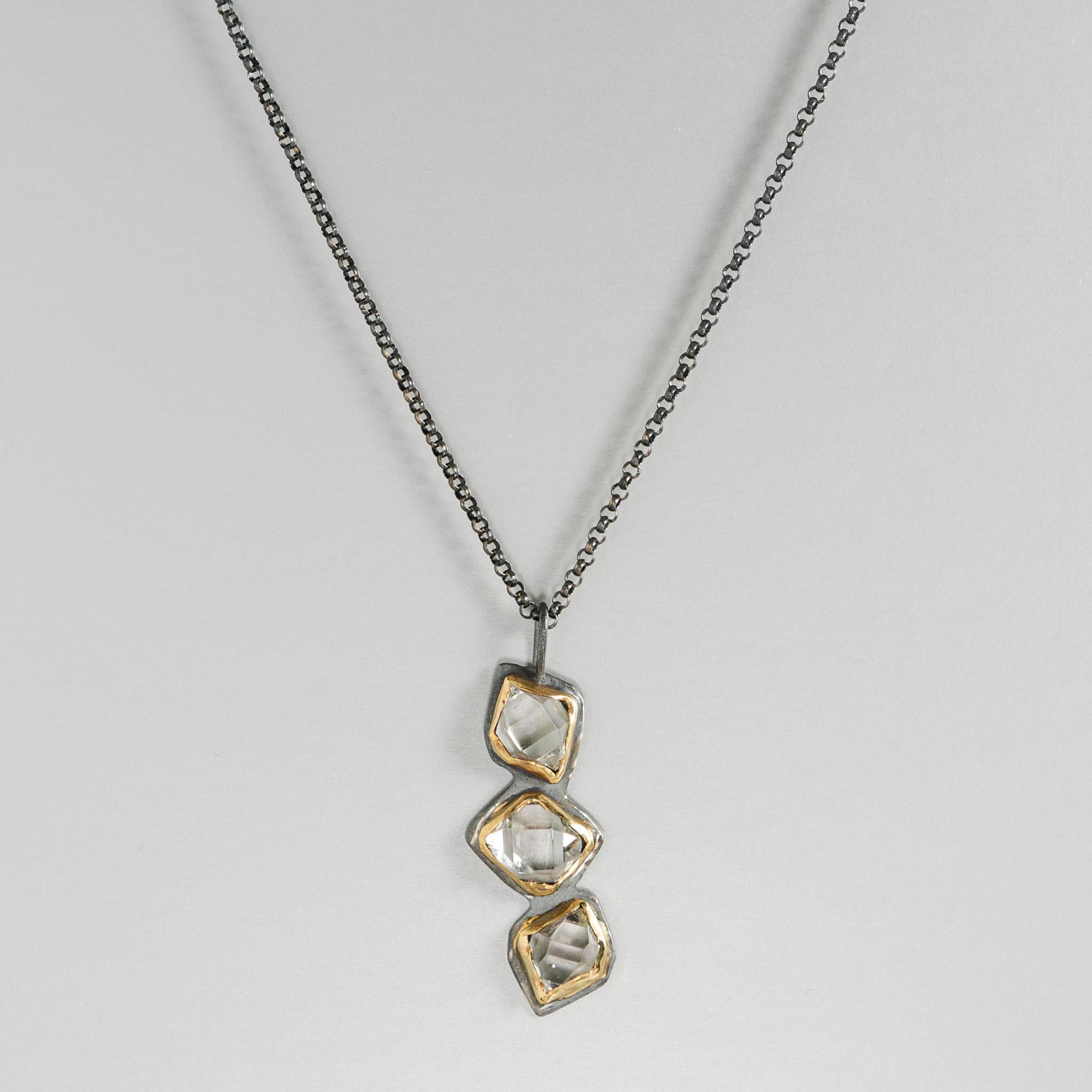 Tumbling Glacier Drop Necklace - Elegant Icy Blue Crystal Pendant for Women | Perfect for Weddings, Parties & Everyday Wear