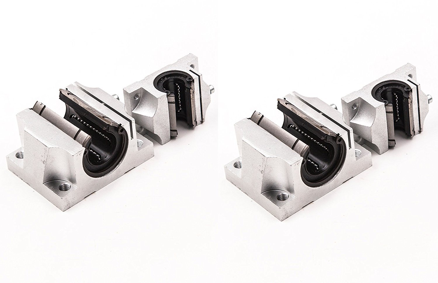 TEN-HIGH TBR16 600mm Linear Guide Rail - 2pcs Rails + 4pcs TBR16UU Bearing Blocks - High Precision Linear Motion Slide for CNC Machines, 3D Printers, Laser Cutters & Industrial Automation - Perfect for DIY Projects and Professional Manufacturing