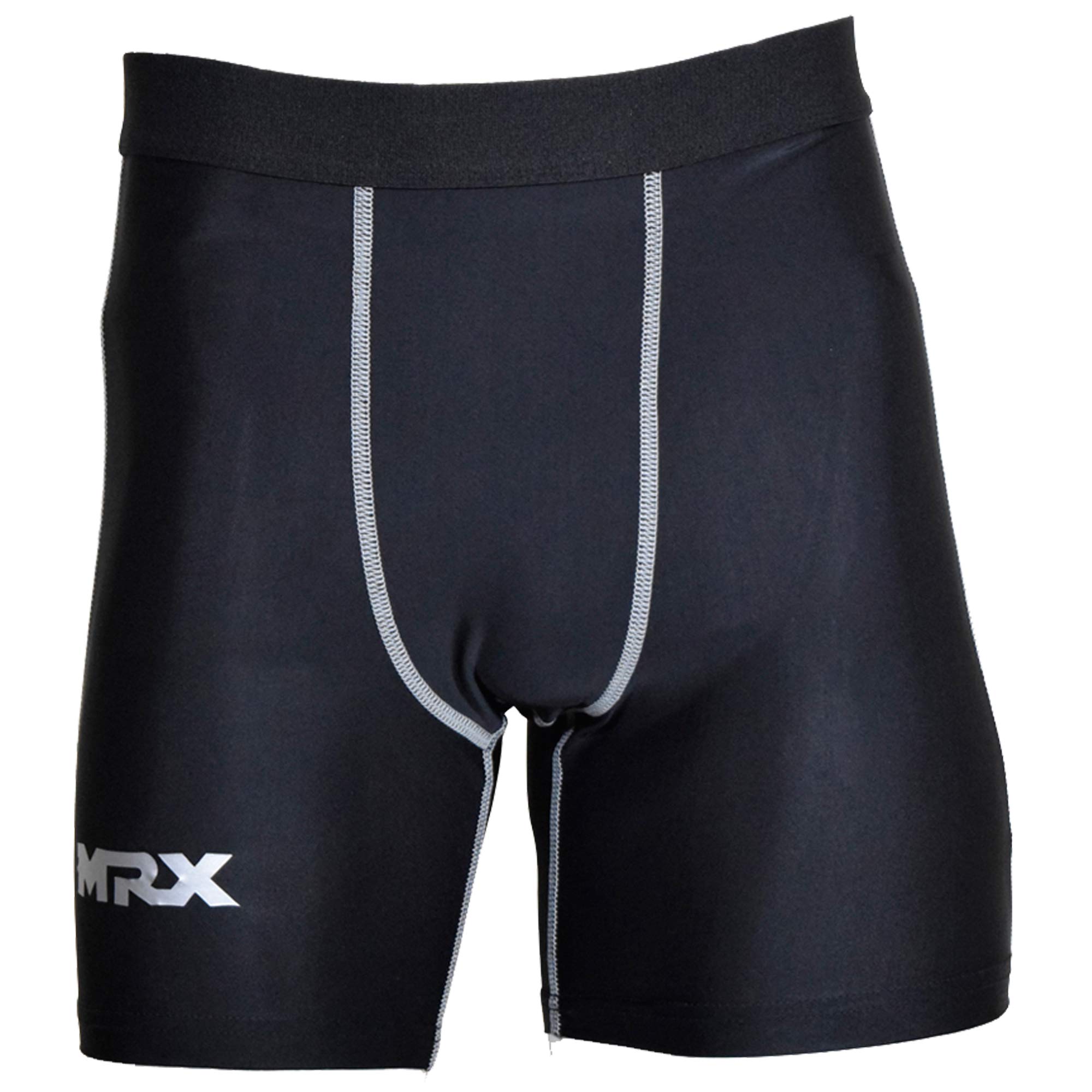 MRX Compression Shorts for Men & Women - Elastic Spandex Workout Shorts for Yoga, Running, Gym & Sports - Breathable & Supportive Activewear for Training & Fitness