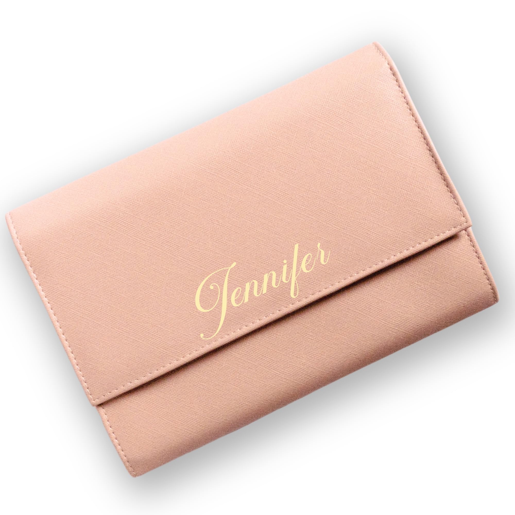 Personalized Monogram Travel Jewelry Case - Custom Initial Jewelry Organizer Box for Women, Bridesmaid Proposal Gift, Birthday Gift for Mom - Perfect for Travel, Bridal Showers & Special Occasions