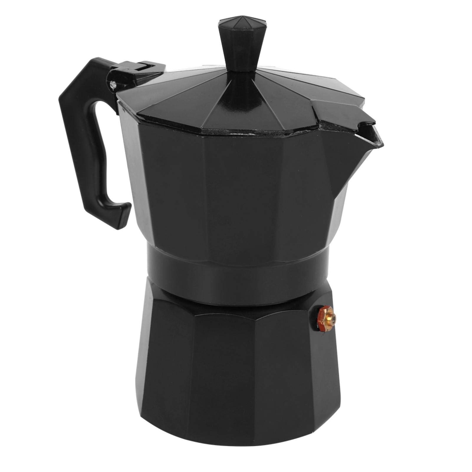 Premium Aluminum Coffee Maker Pot - Durable & Easy to Install for Home, Coffee Shop & Office Use (Black) | Perfect for Brewing Fresh Coffee Daily