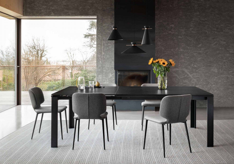 Midj Marcopolo Extendable Dining Table - Expandable Wooden Table for 6-10 People - Perfect for Family Dinners & Entertaining Guests