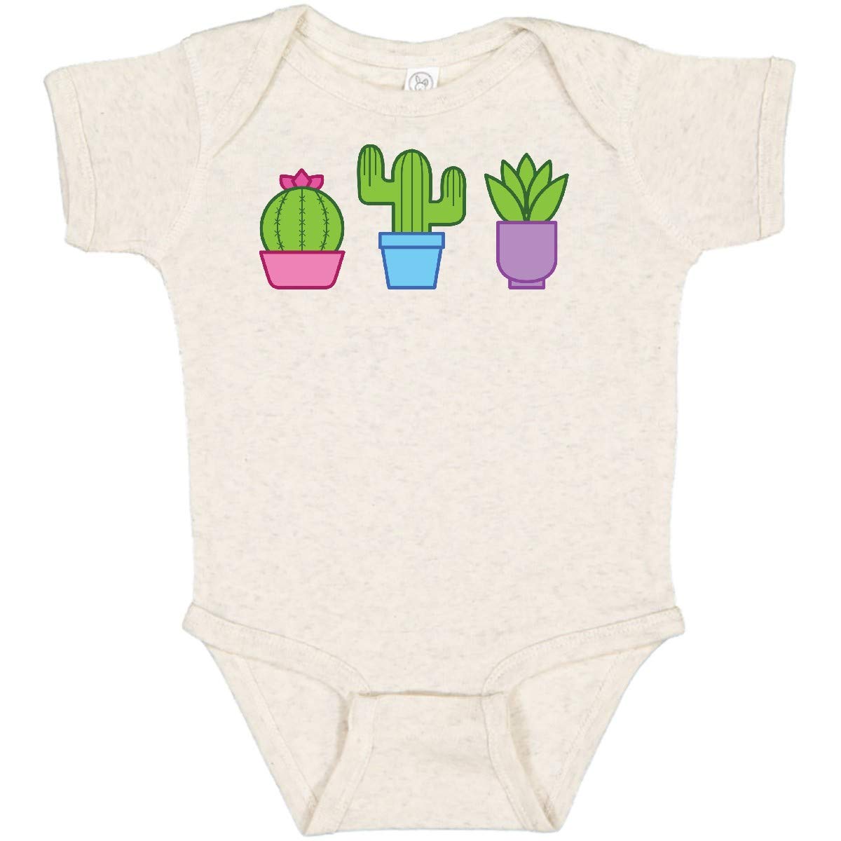Inktastic Cute Cactus and Plants Baby Bodysuit - Soft Cotton Infant Onesie for Newborns & Toddlers - Perfect for Playdates, Photo Shoots & Everyday Wear