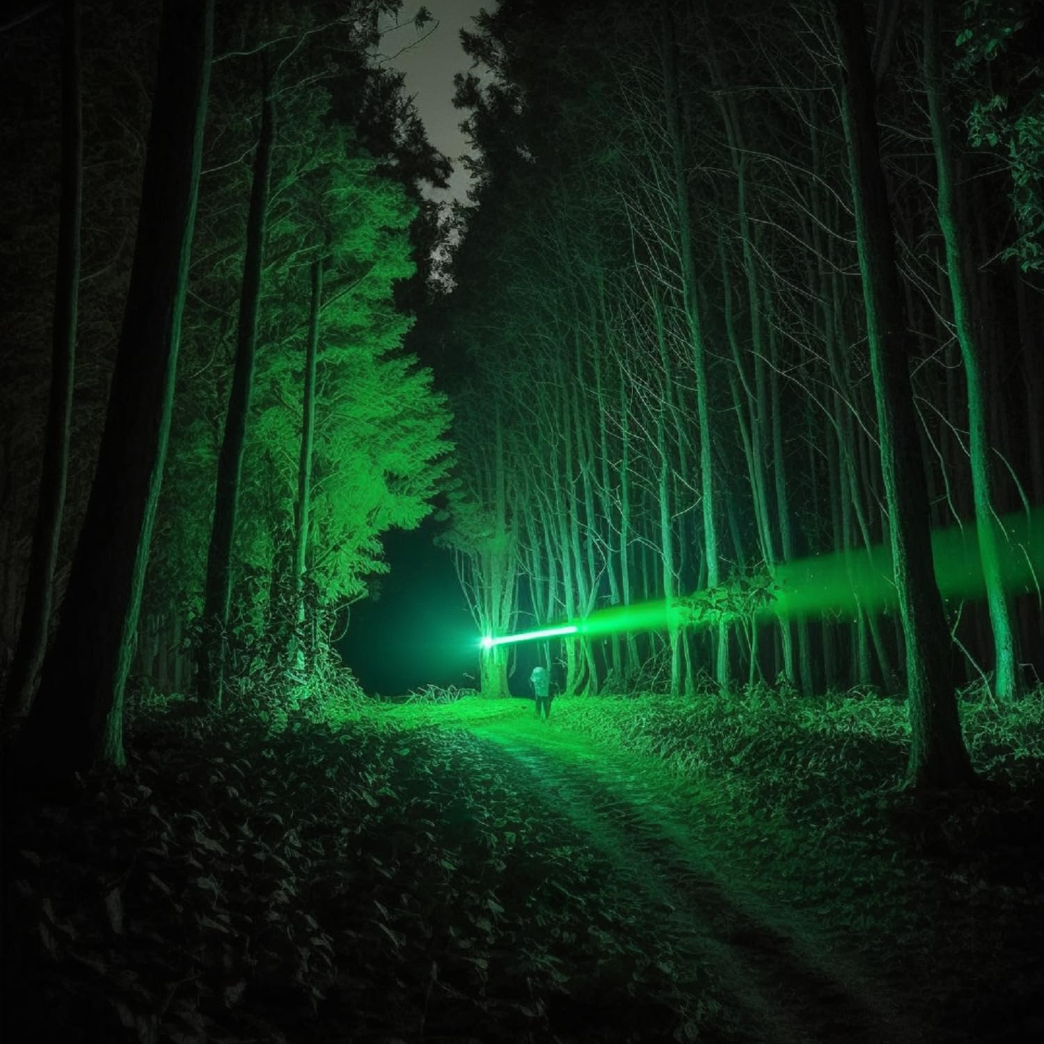 KL45 1000 Lumen Predator Hunting Flashlight - Green Zoomable Light with Remote Switch for Hogs, Coyotes & Varmints | Ideal for Night Hunting, Wildlife Observation & Outdoor Security