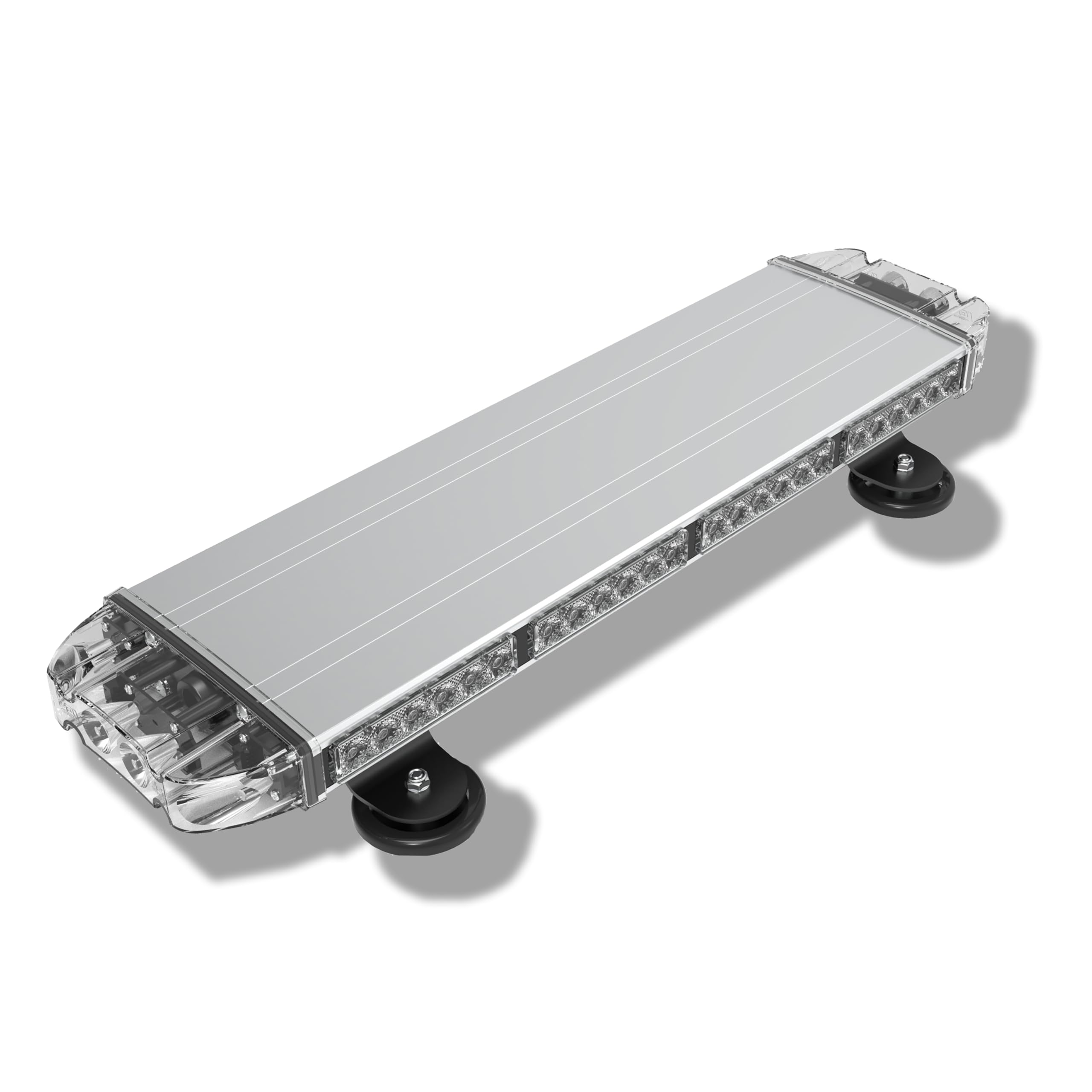 Condor TIR Emergency 3W Low Profile Magnetic Roof Mount Mini LED Light Bar - 23 Inch White LED Warning Light for Trucks, Emergency Vehicles & Off-Road Use