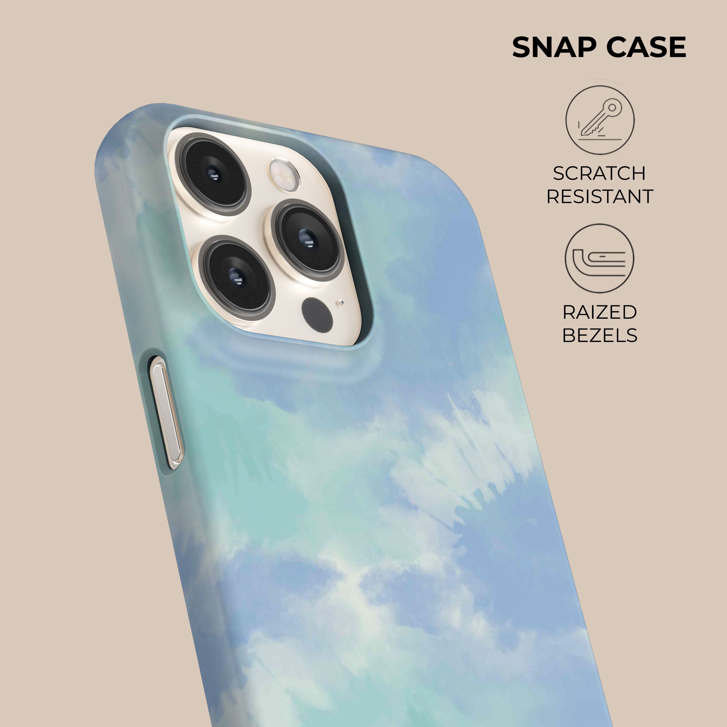 Ocean Green Tie Dye Phone Case for iPhone 15/14/13/12/11 Pro Max - Trendy Marble Swirl Design with Shockproof Protection - Perfect for Beach, Festival & Summer Outfits