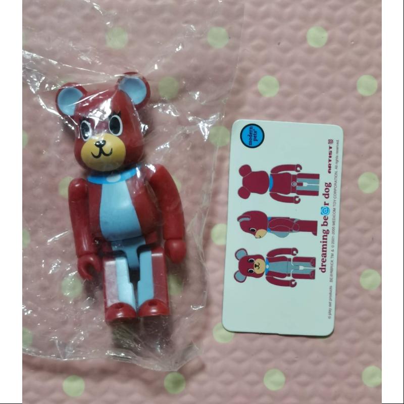 Bearbrick Series 10 ARTIST be@r dog RED 100% Collectible Vinyl Figure - Limited Edition Japanese Toy for Display & Gift Giving - Perfect for Anime Fans, Art Collectors & Home Decor