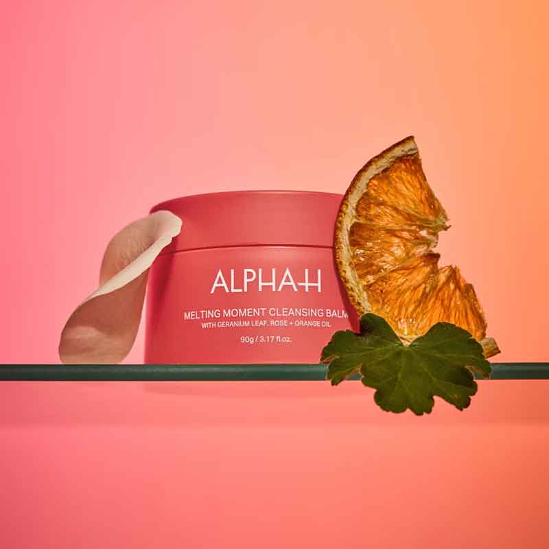 Alpha H Melting Moment Cleansing Balm - Limited Edition with Geranium Leaf, Rose & Orange Oil | Gentle Makeup Remover & Deep Cleanser for All Skin Types | Perfect for Nighttime Skincare Routine