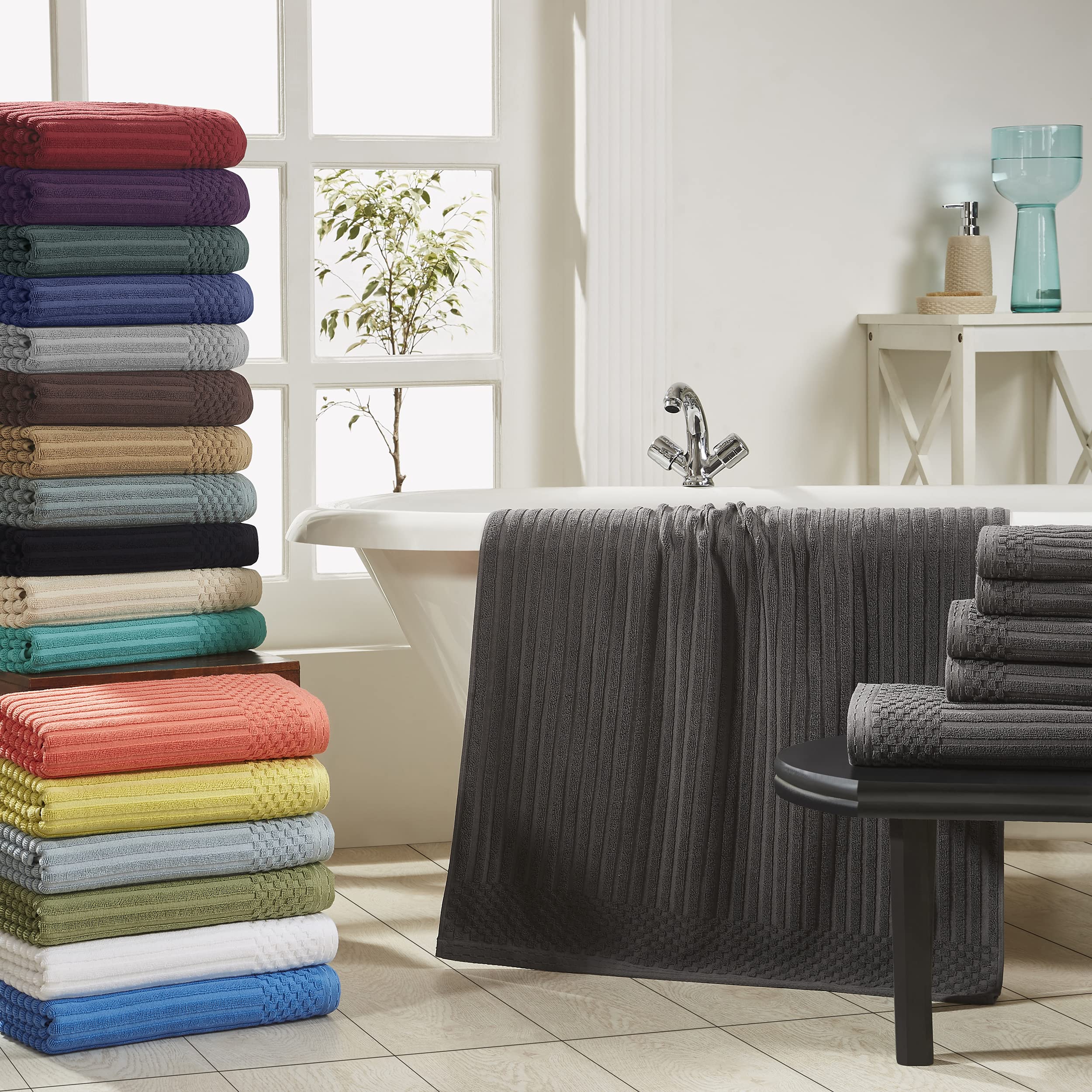 Premium 6-Piece Cotton Towel Set - 2 Face Towels (13