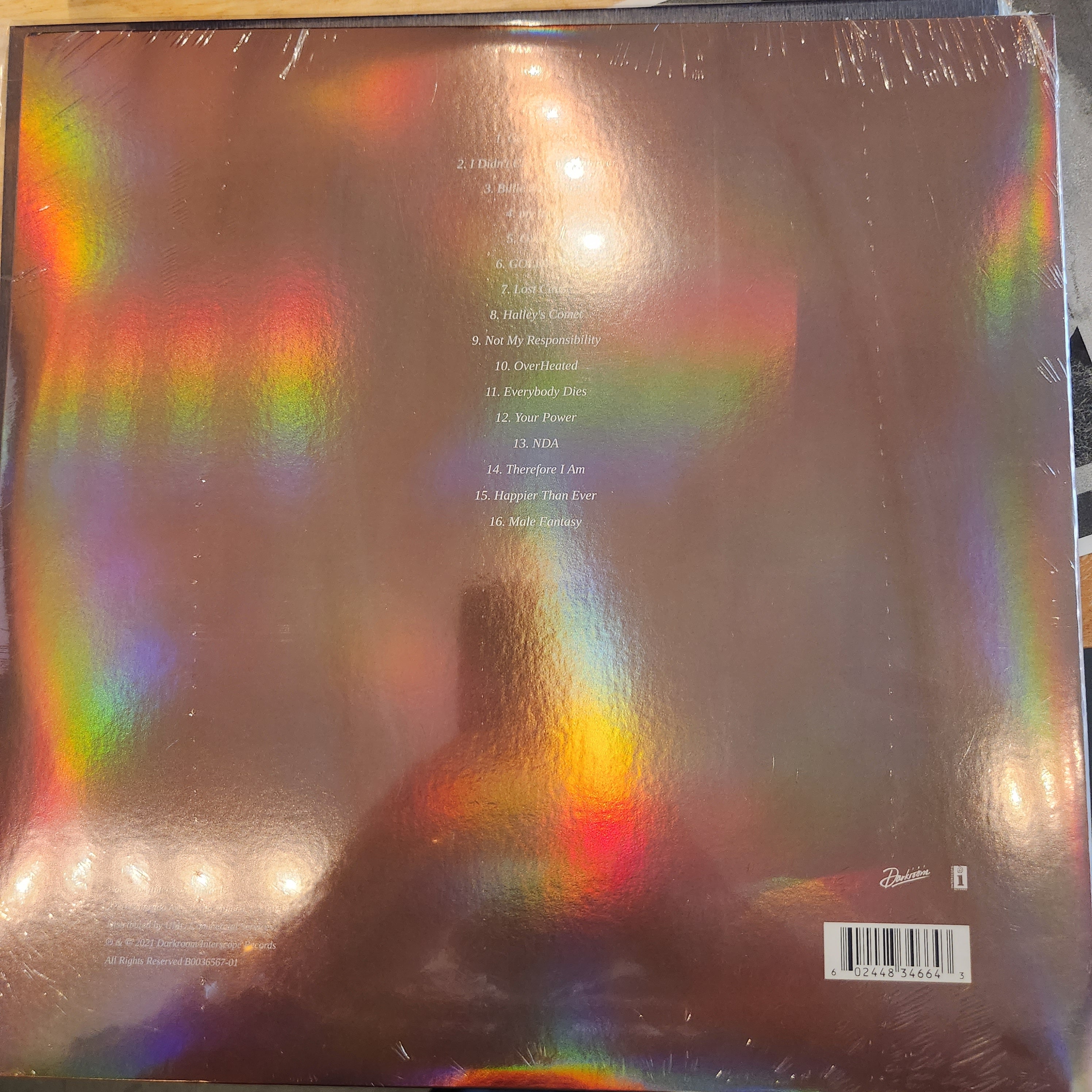 Billie Eilish Happier Than Ever Limited Edition Vinyl LP Record Store Day Exclusive - Perfect for Music Collectors & Vinyl Enthusiasts