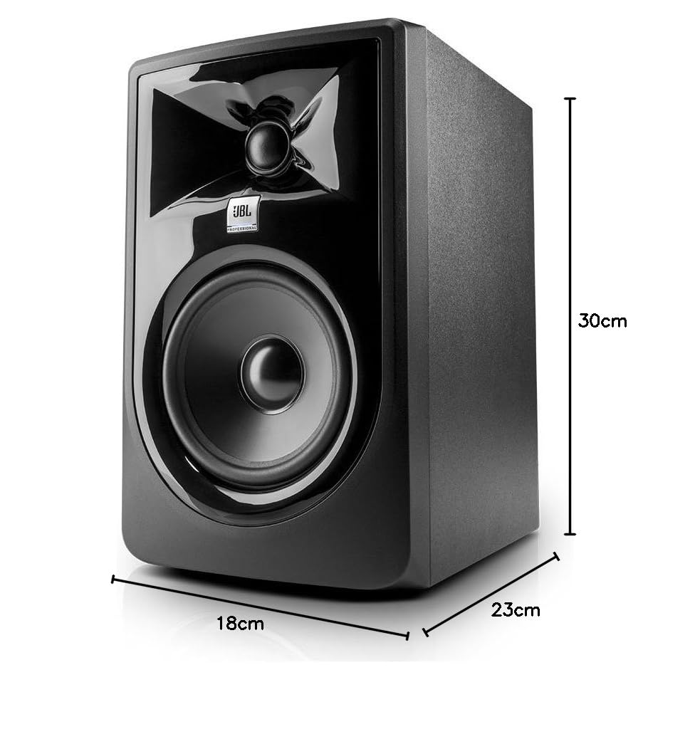 JBL 305PMKII 5-Inch Professional Studio Monitor Speakers (Pair, Black) - Premium Sound for Music Production, Home Recording & Audio Mixing