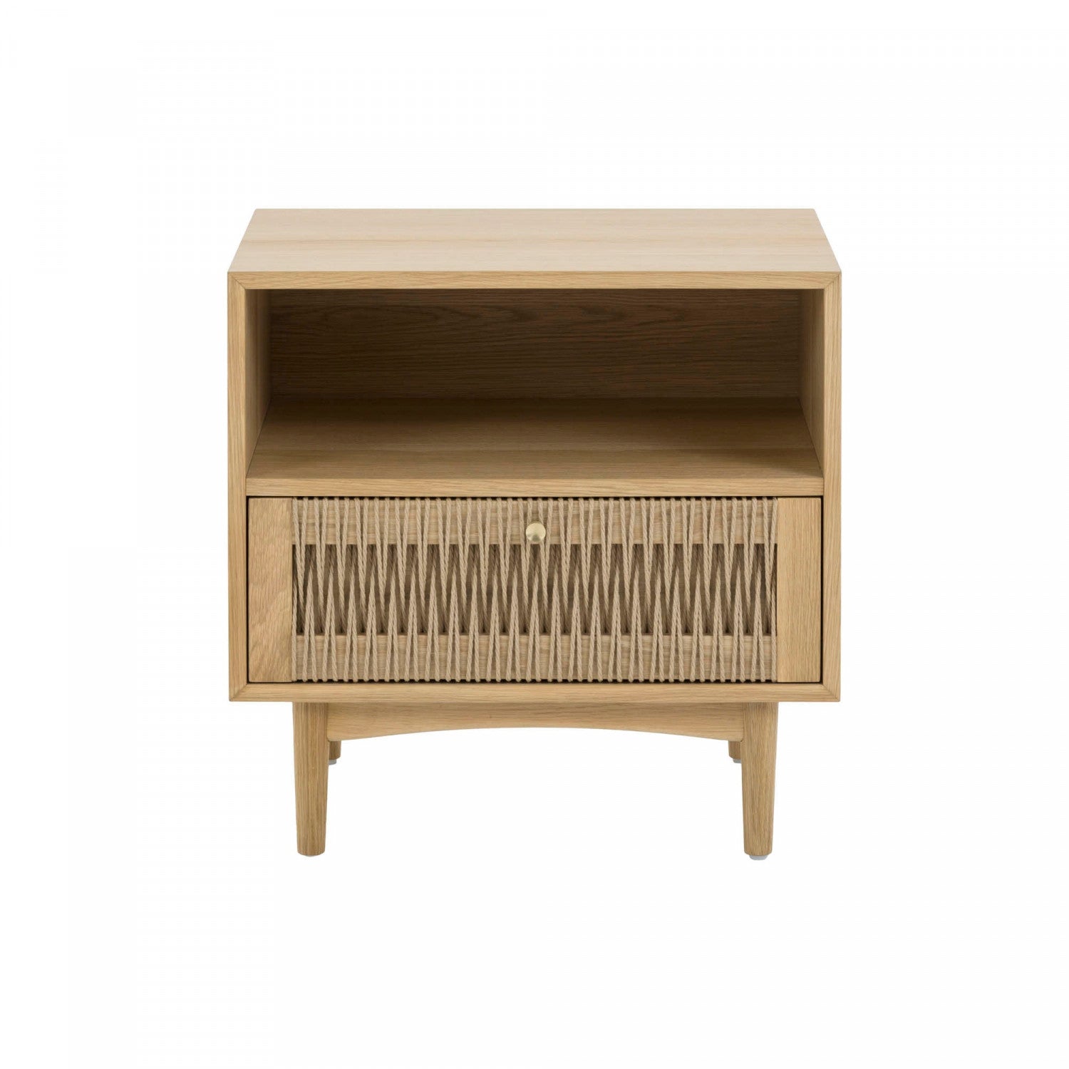 Braylock Night Stand - Natural Wood Bedside Table for Bedroom, Compact & Stylish Nightstand with Storage Shelf - Perfect for Small Spaces, Apartments, and Dorm Rooms