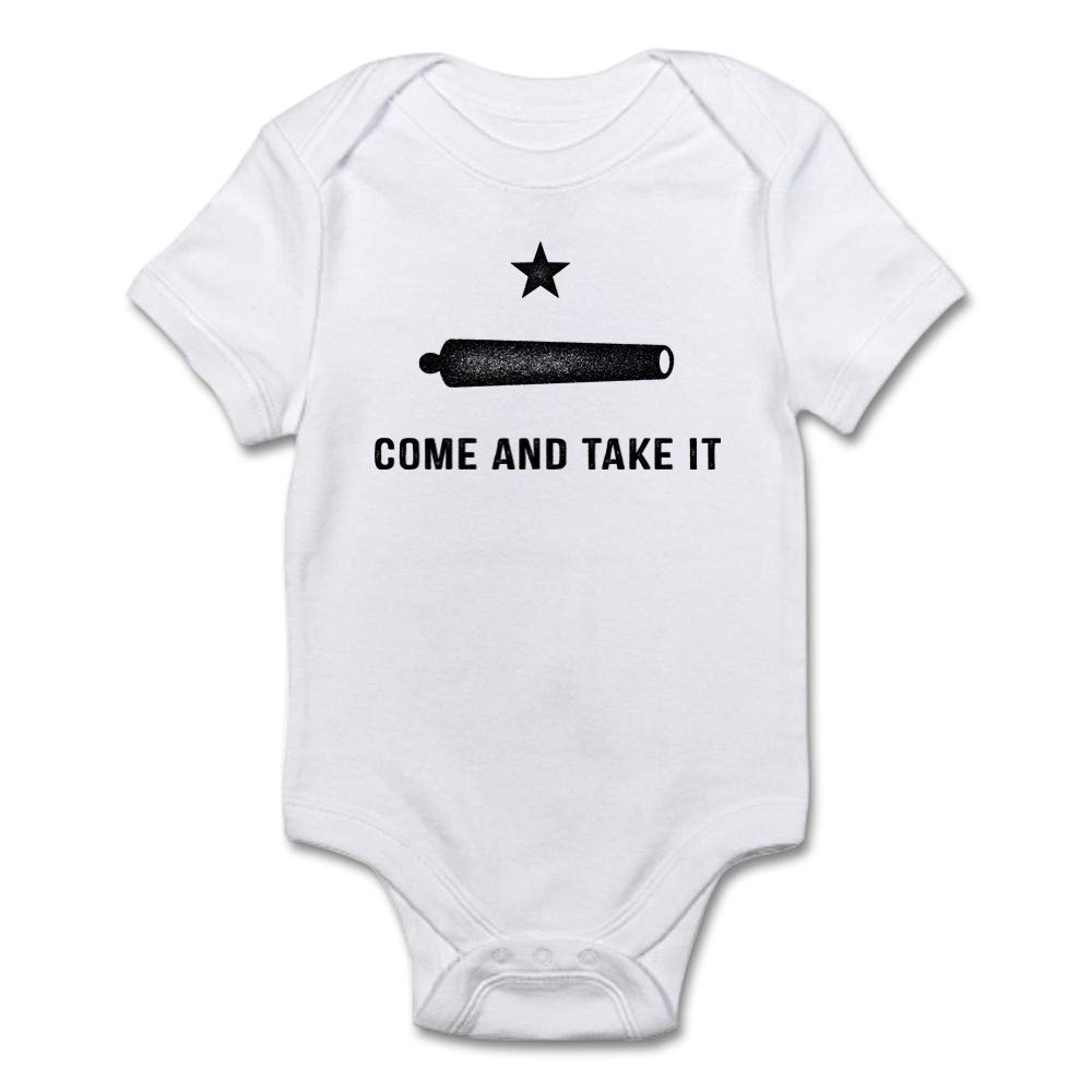 Gonzales Flag Baby Bodysuit - Patriotic American Onesie for Infants & Toddlers - Perfect for 4th of July, Texas Independence Day & Family Photo Shoots