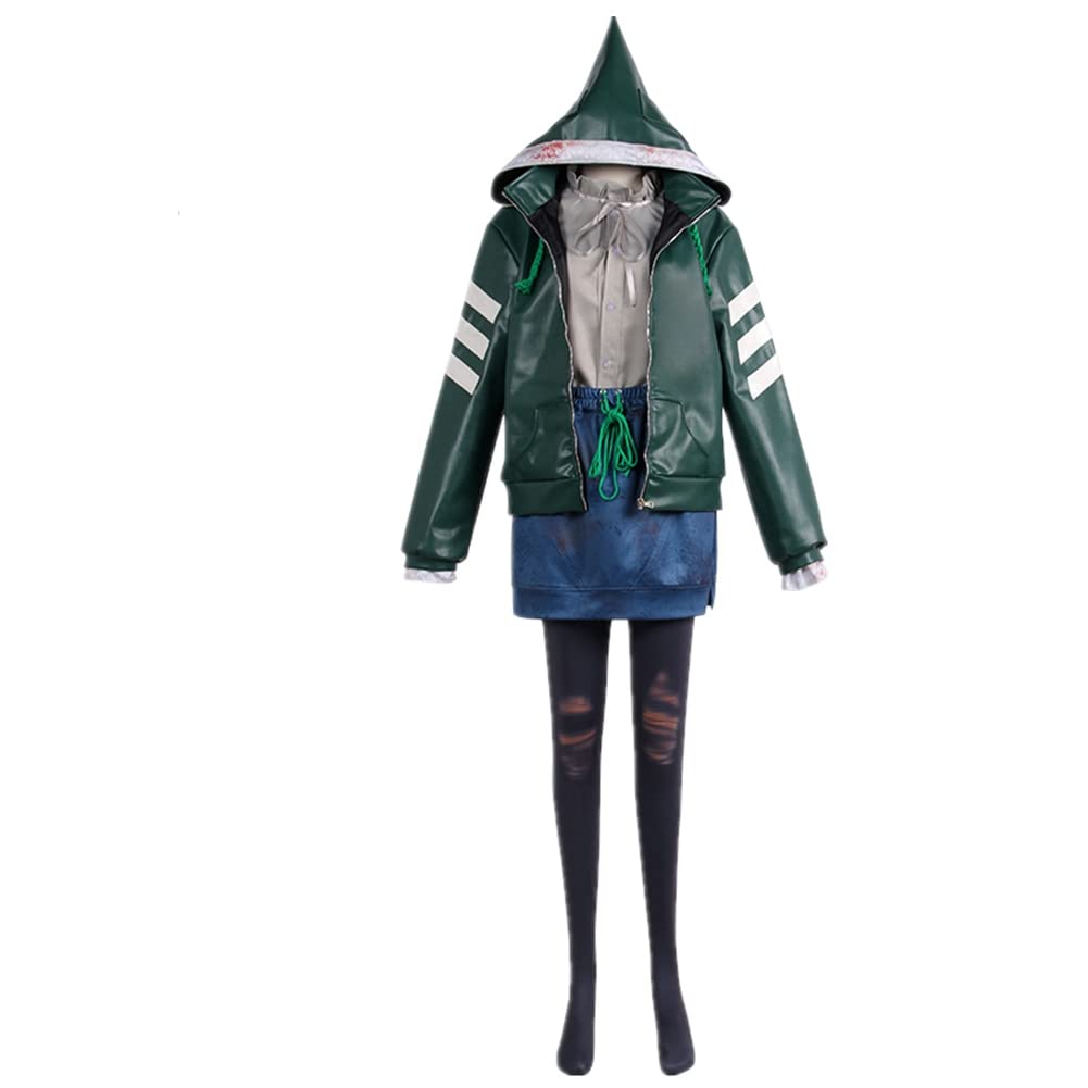 Dead by Daylight Feng Min Cosplay Costume - Green Faux Leather Uniform for Women | Customizable Halloween & Gaming Convention Outfit